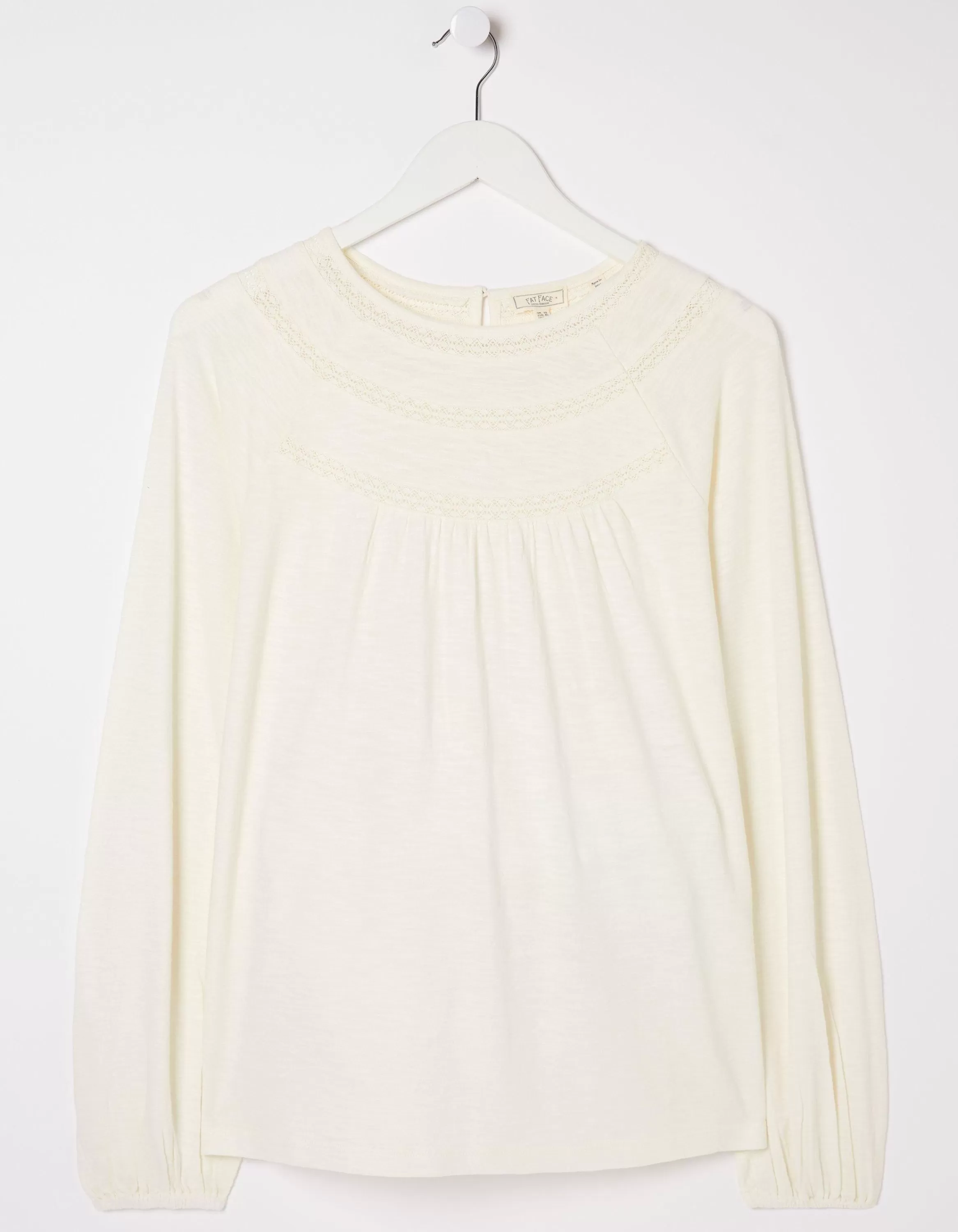 Best FatFace Isla Lace Top Ivory