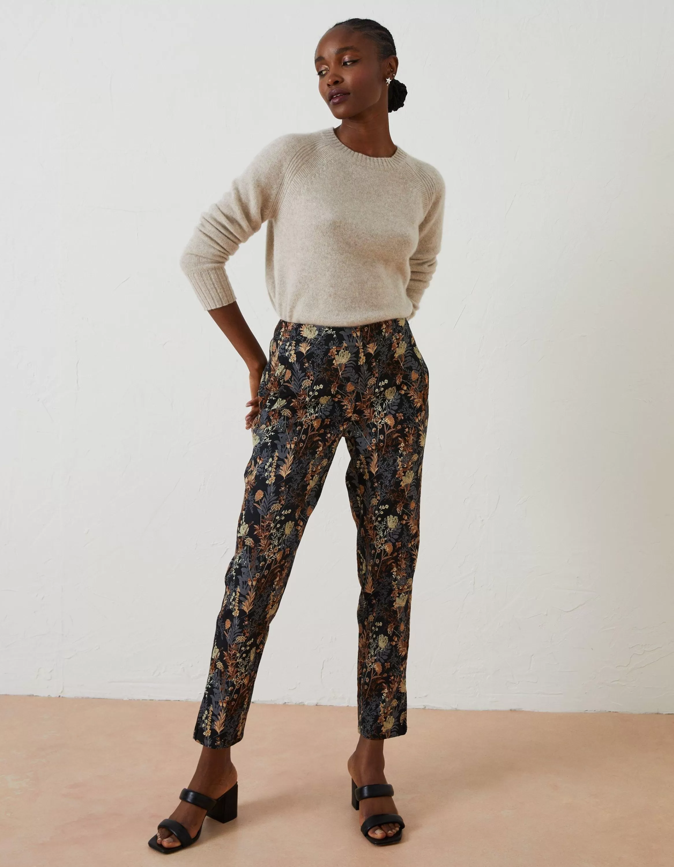 Store FatFace Isobelle Jacquard Trousers Multi