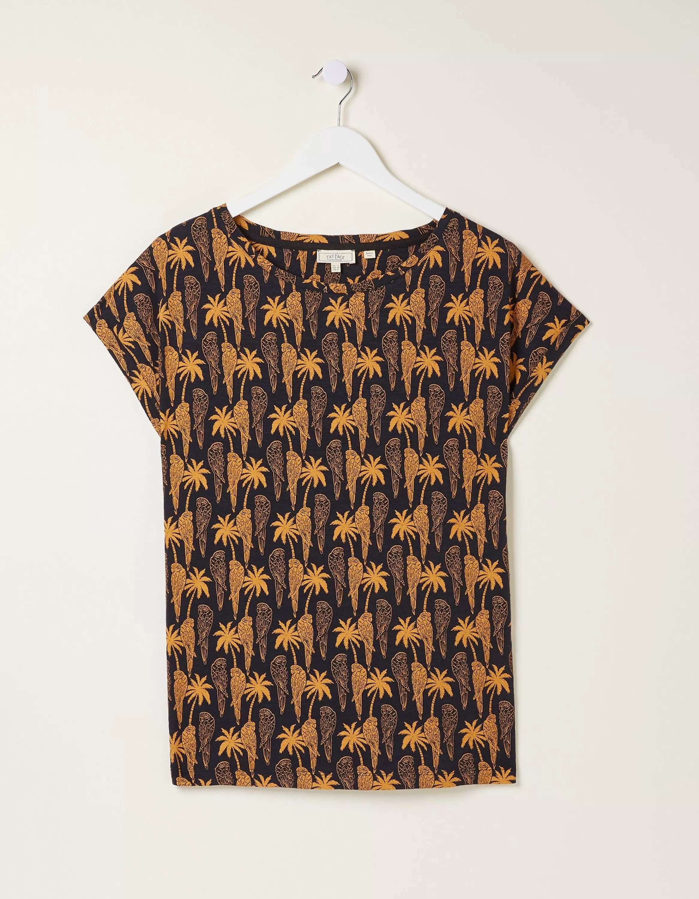 Best Sale FatFace Ivy Parrot T-Shirt Black