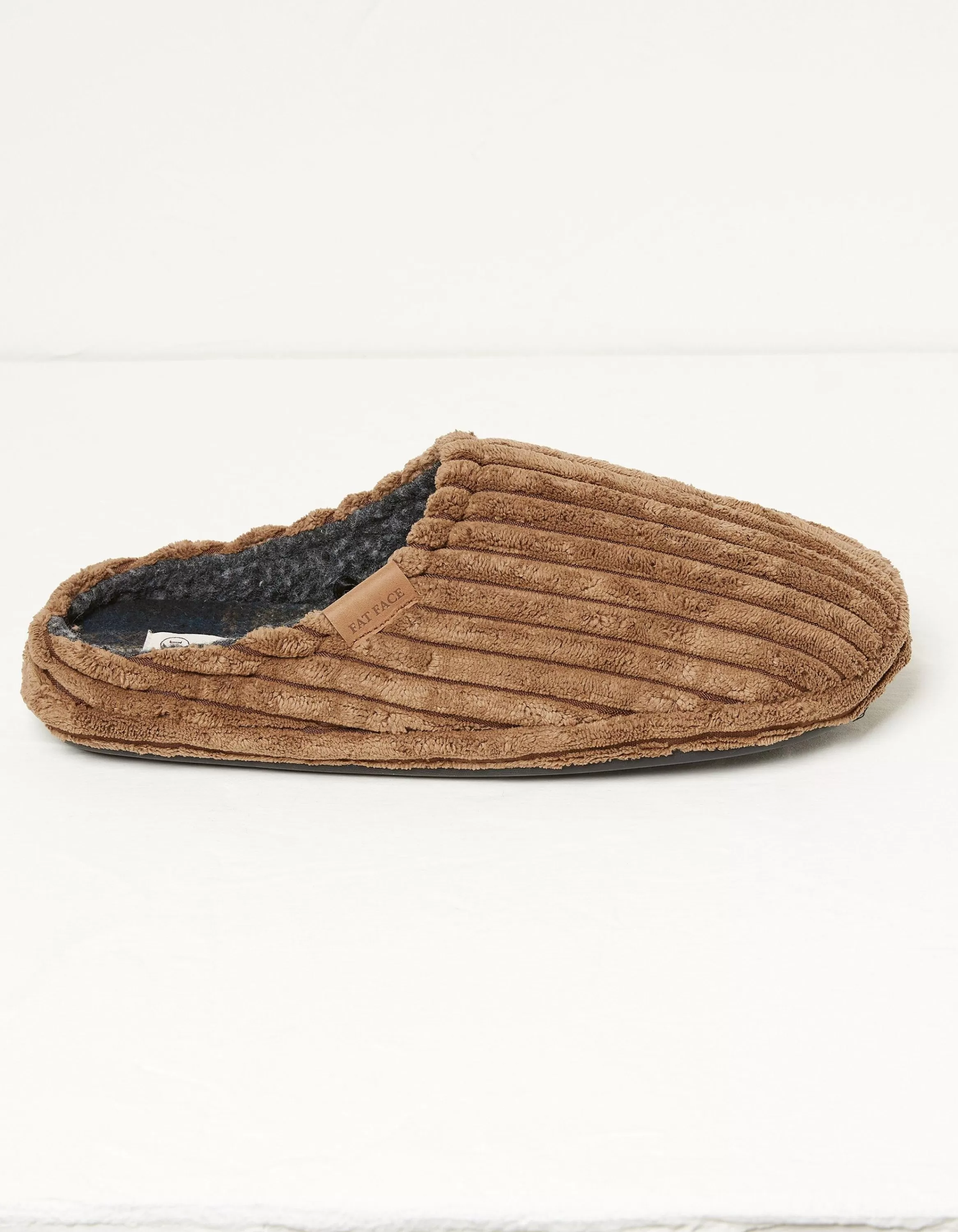 New FatFace Jamieson Cord Mule Slippers Tan