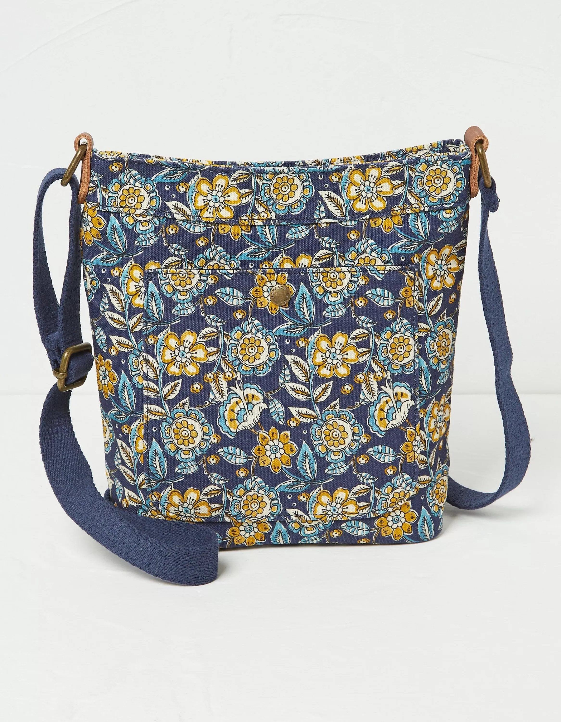 Sale FatFace Janie Canvas Crossbody Bag Navy