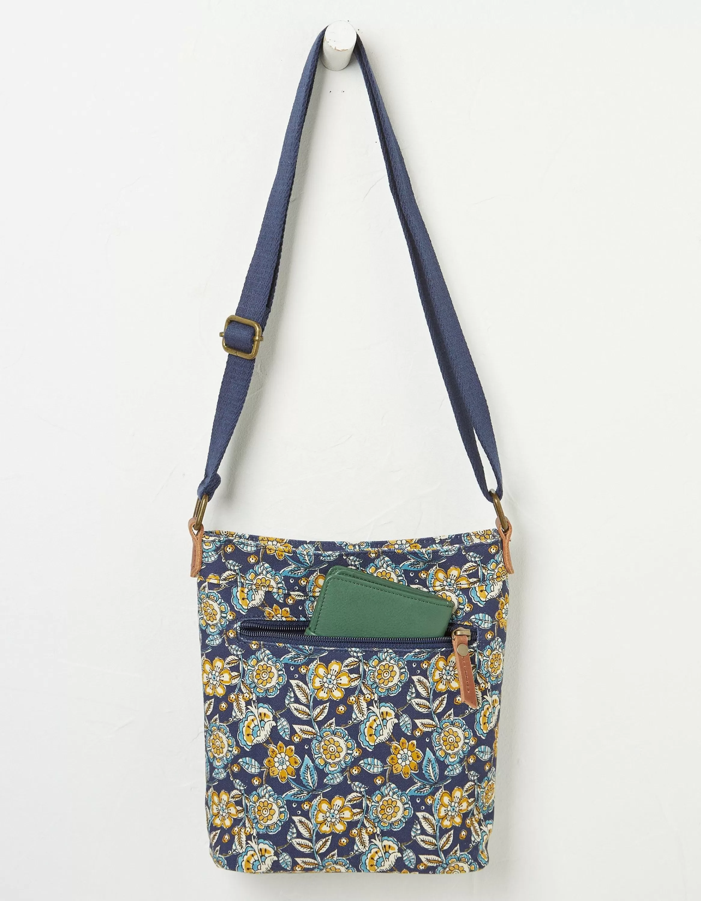 Sale FatFace Janie Canvas Crossbody Bag Navy