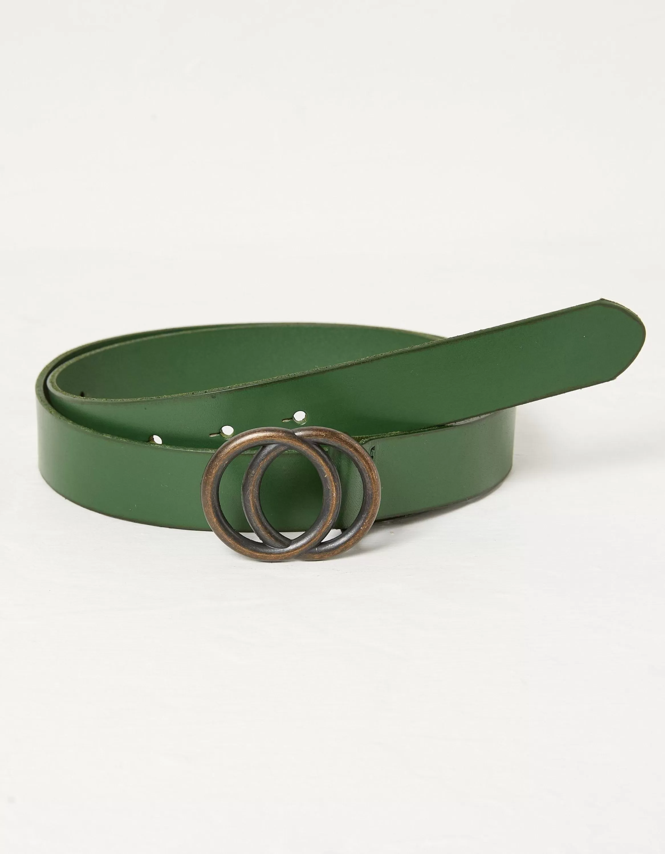 Hot FatFace Jean Double Circle Belt Bright Green