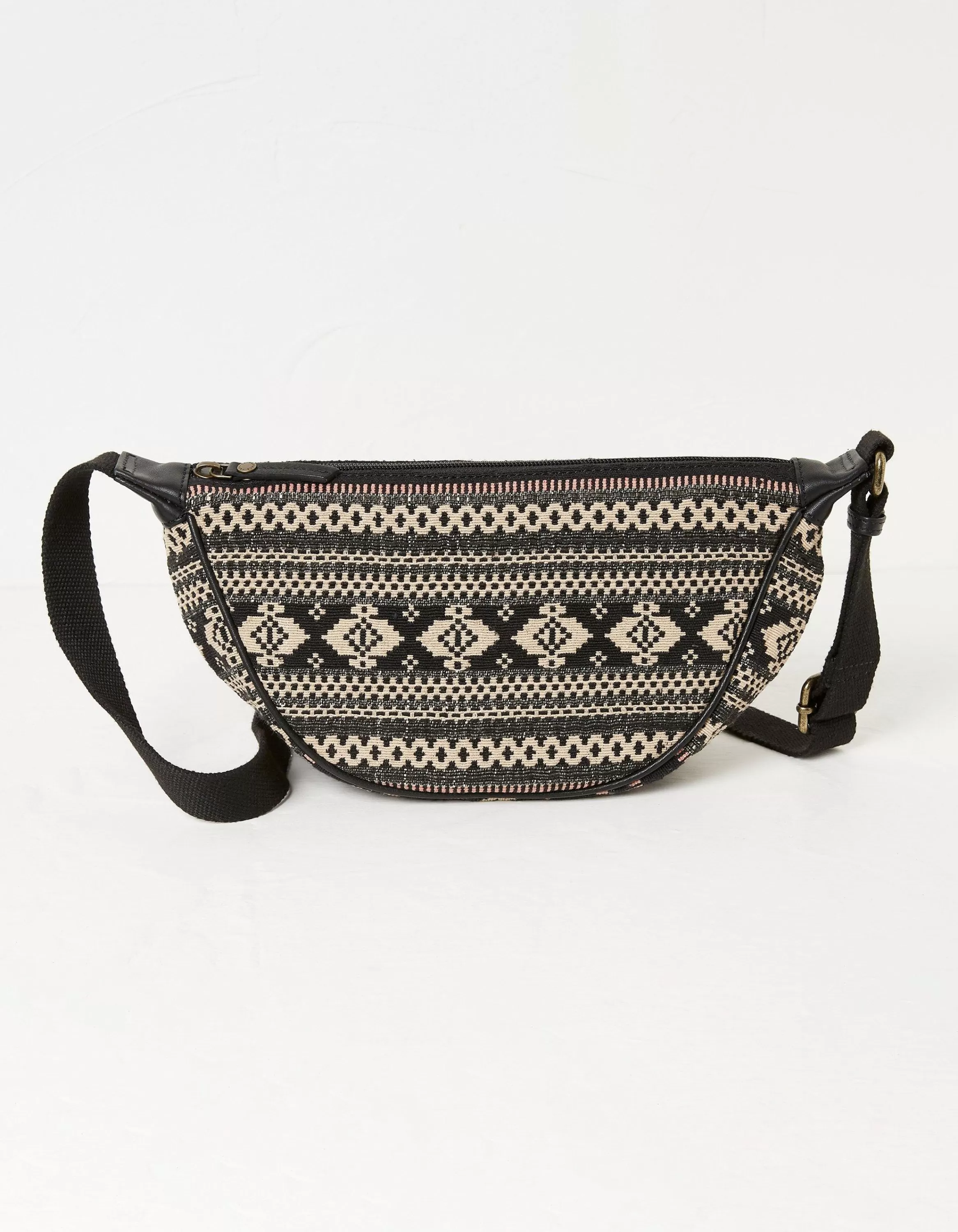 Shop FatFace Jovie Sling Woven Bag Black