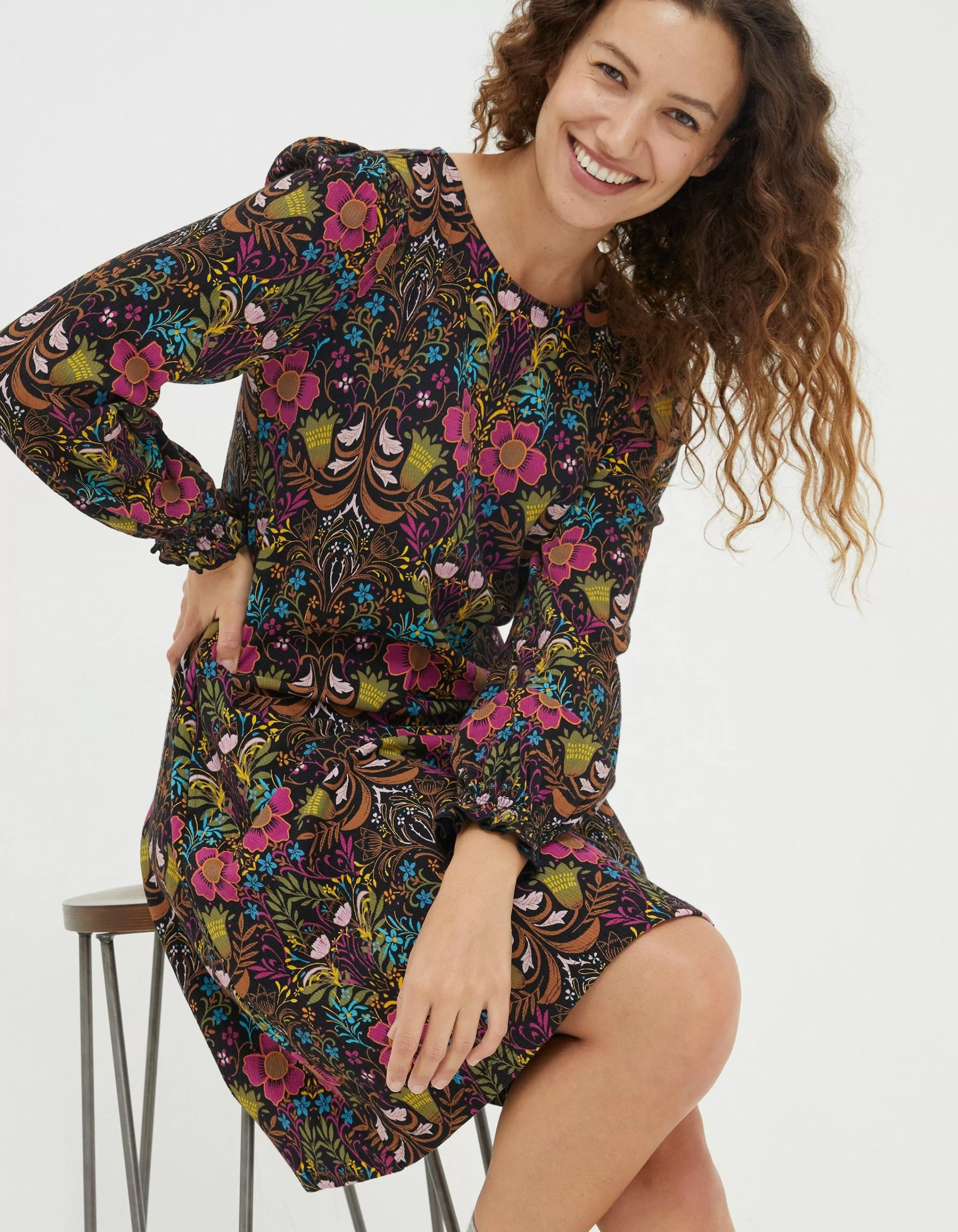 Best Sale FatFace Kareen Art Floral Dress Multi