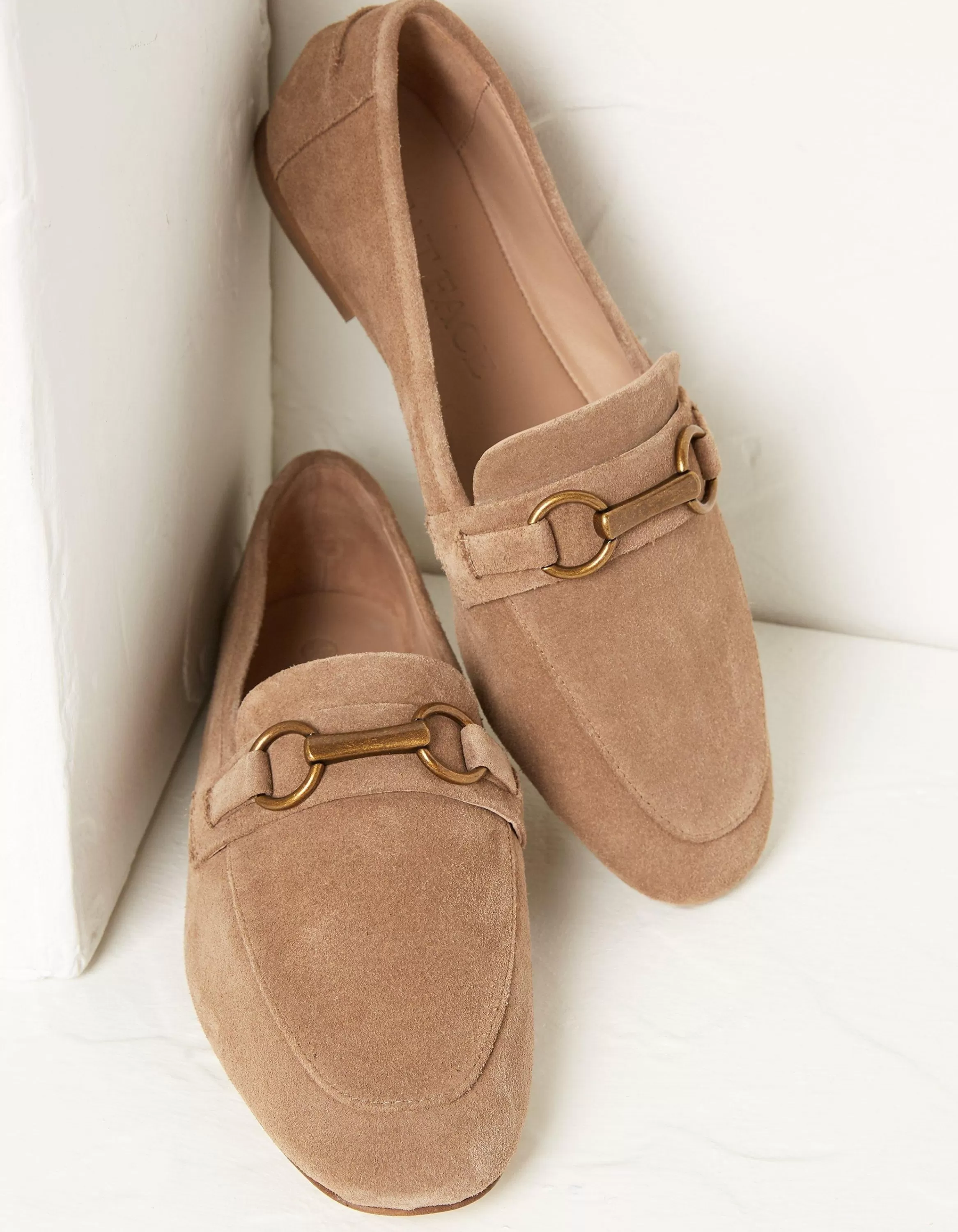 Hot FatFace Lainey Flat Loafer Tan