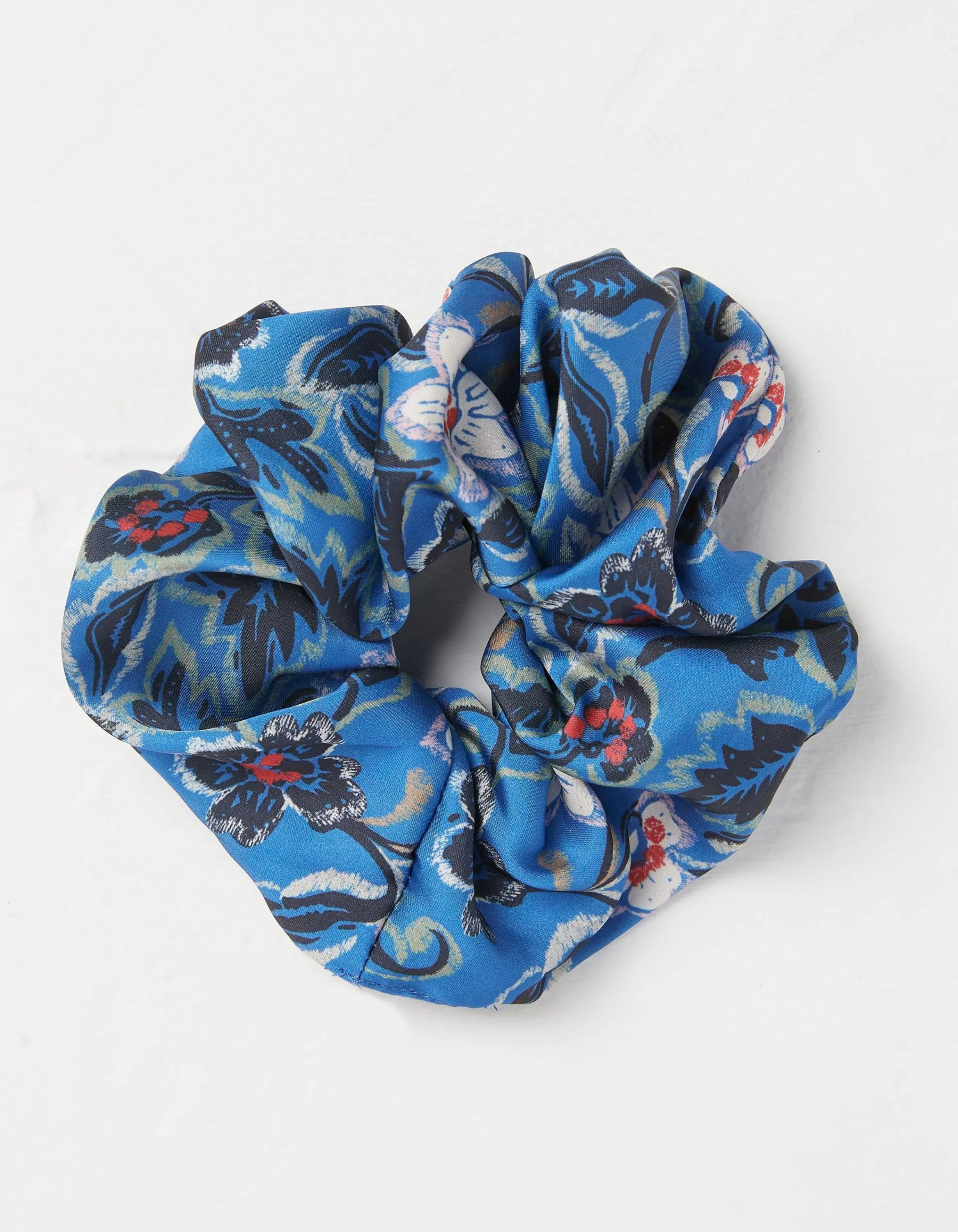 Fashion FatFace Layered Floral Scrunchie Blue