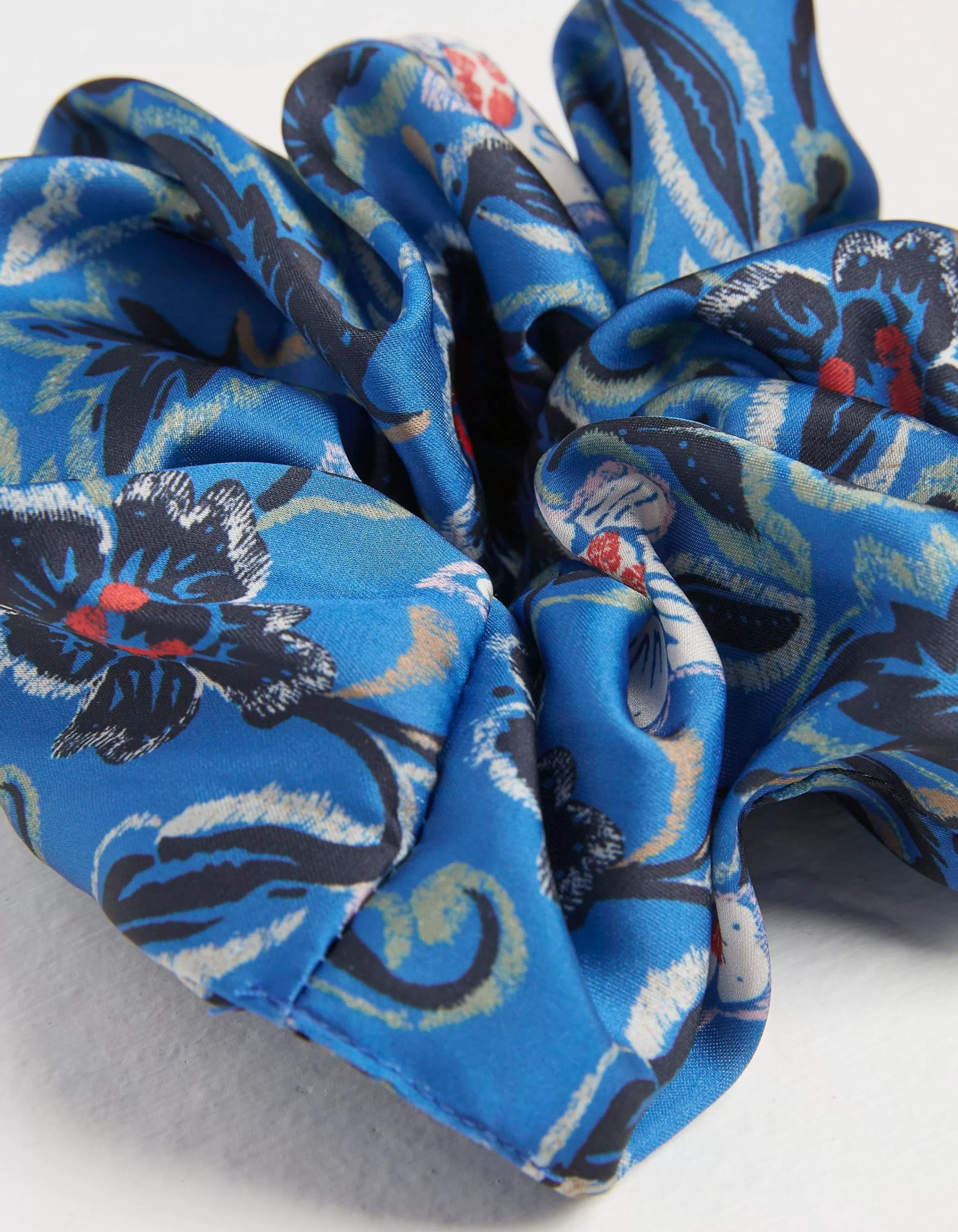 Fashion FatFace Layered Floral Scrunchie Blue