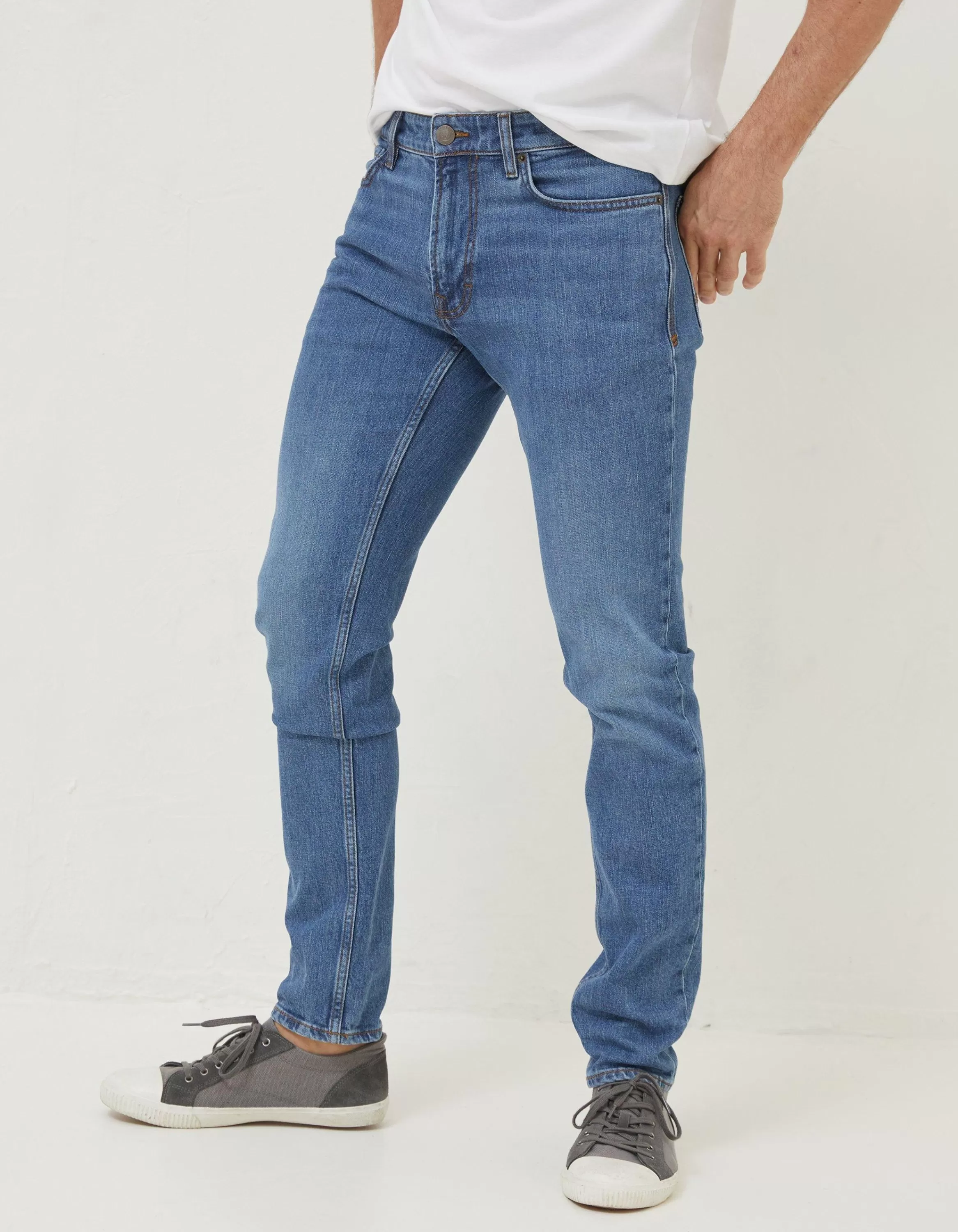 Cheap FatFace Lean Slim Light Wash Jeans Denim