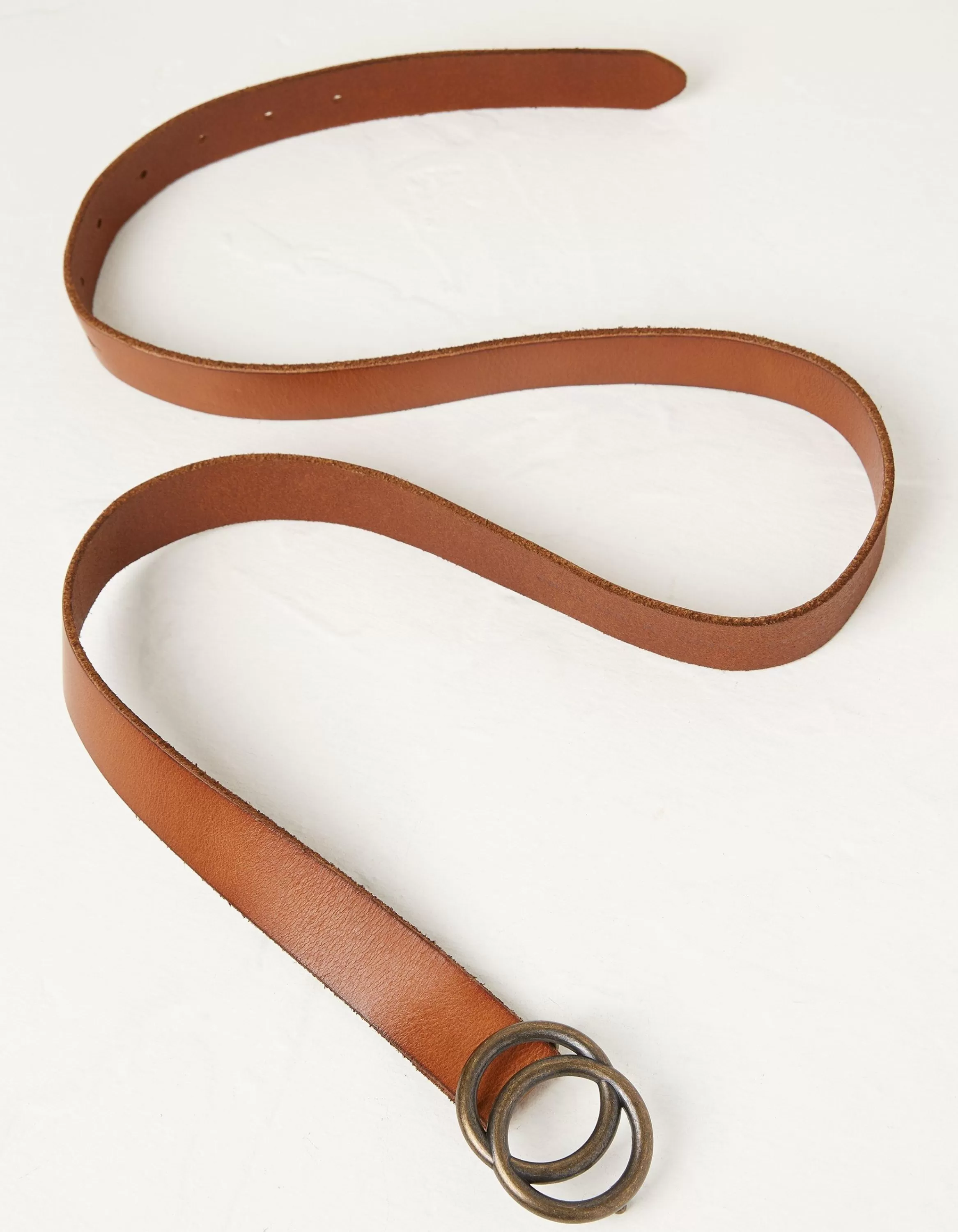 Shop FatFace Leather Circle Belt Tan