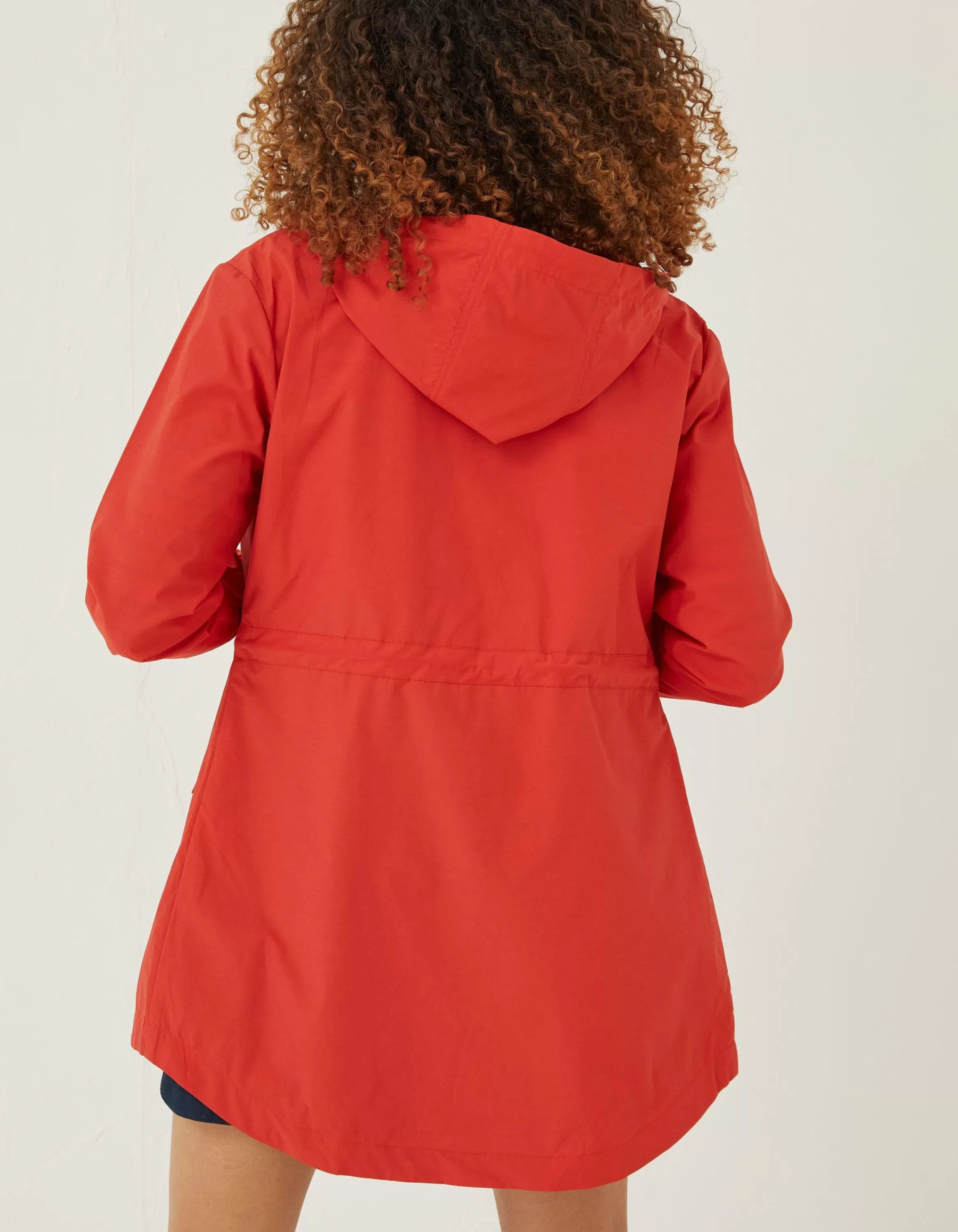 Hot FatFace Lily Lightweight Parka Bright Red