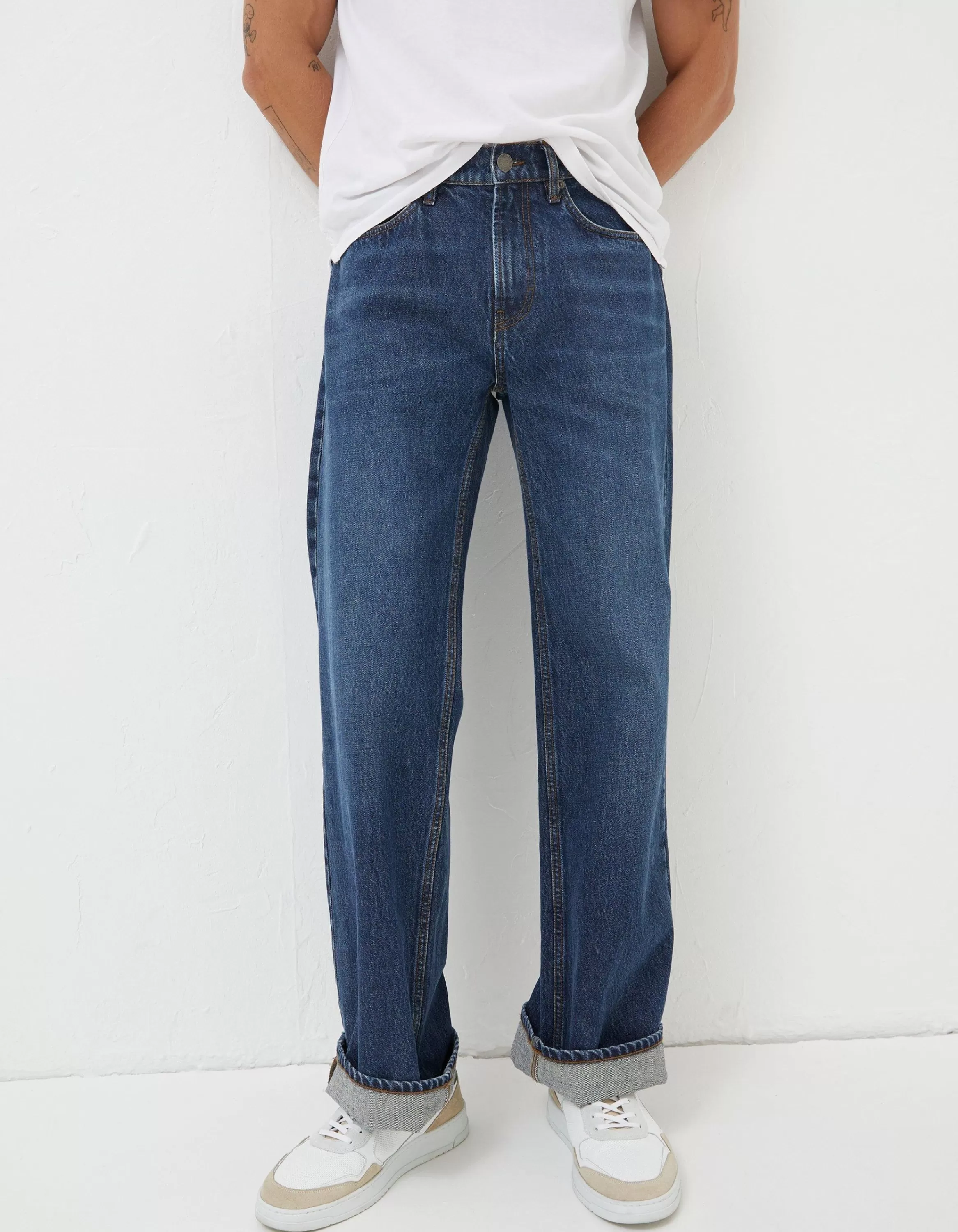 Sale FatFace Loose Fit Jeans Indigo Blue