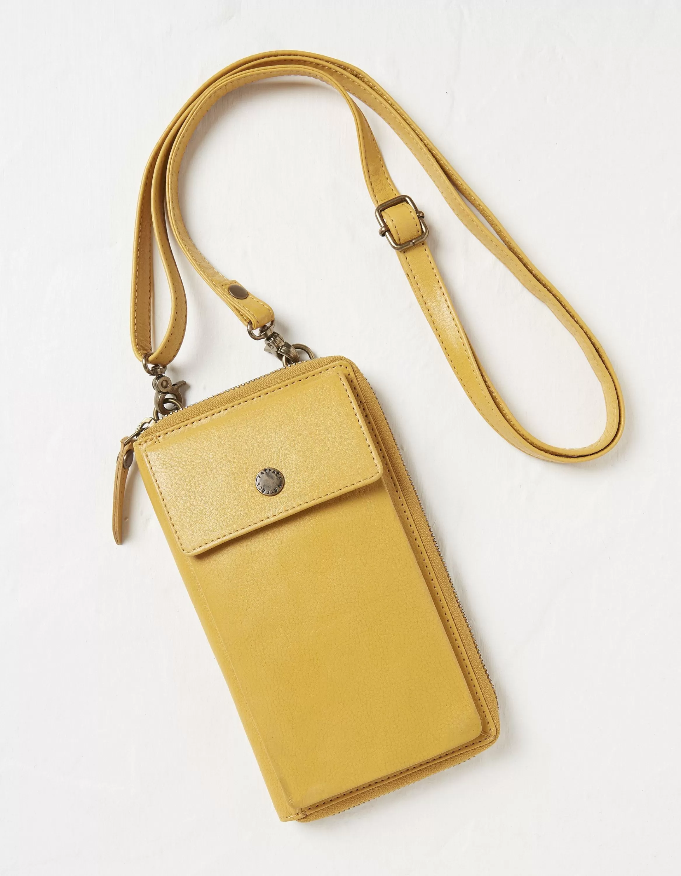 Hot FatFace Louisa Phone Purse Yellow