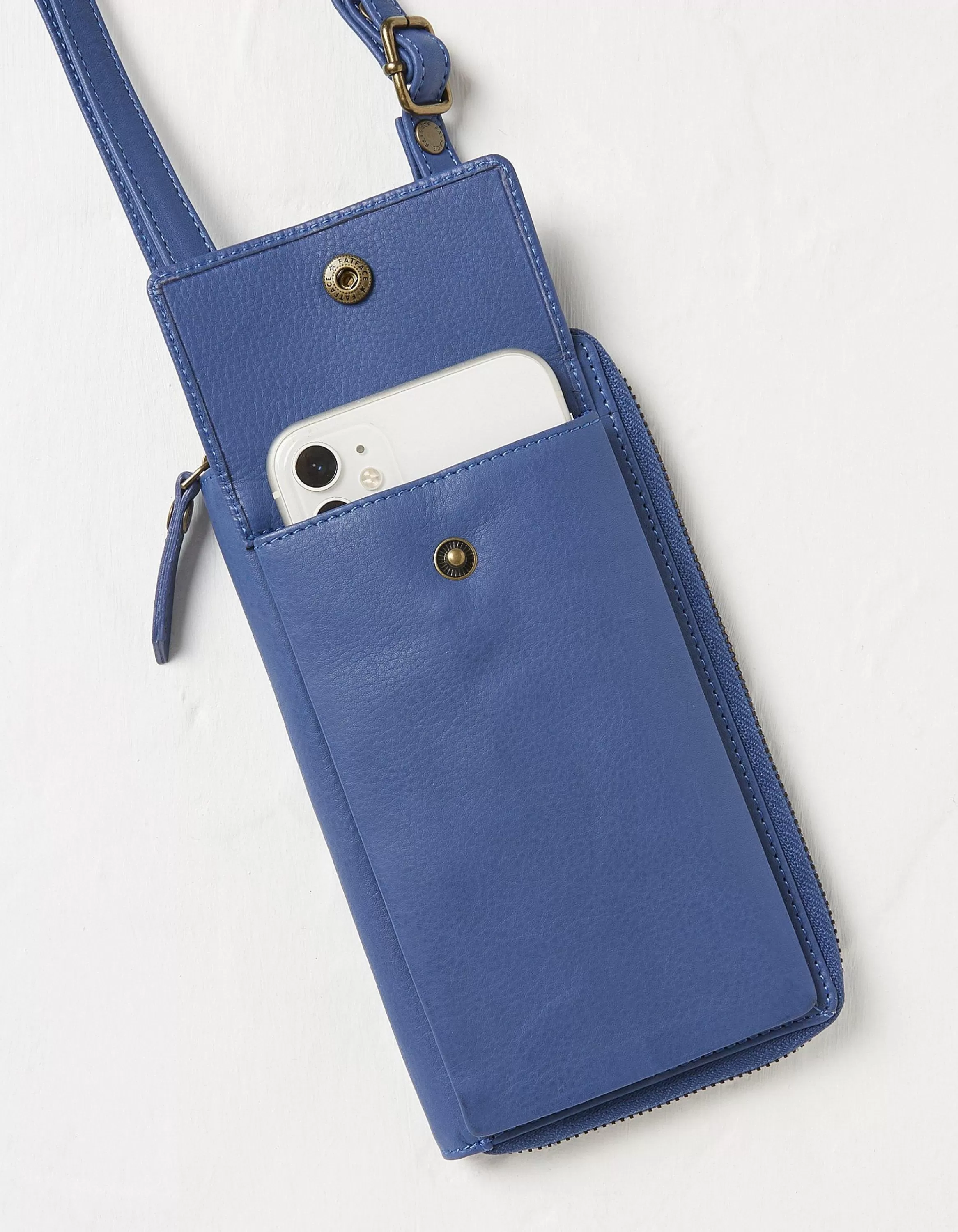 Sale FatFace Louisa Phone Purse Blue