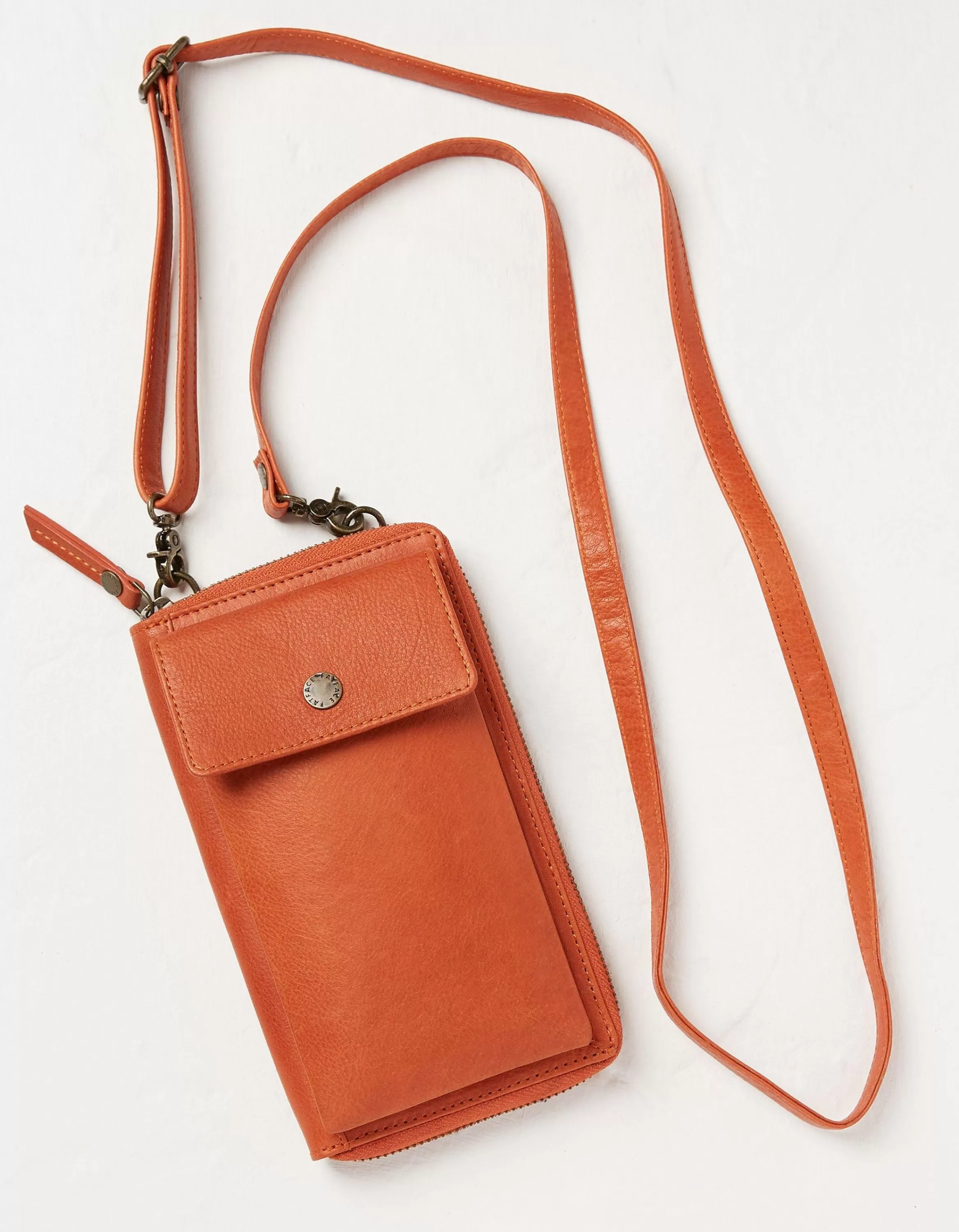 Clearance FatFace Louisa Purse Phone Bag Orange