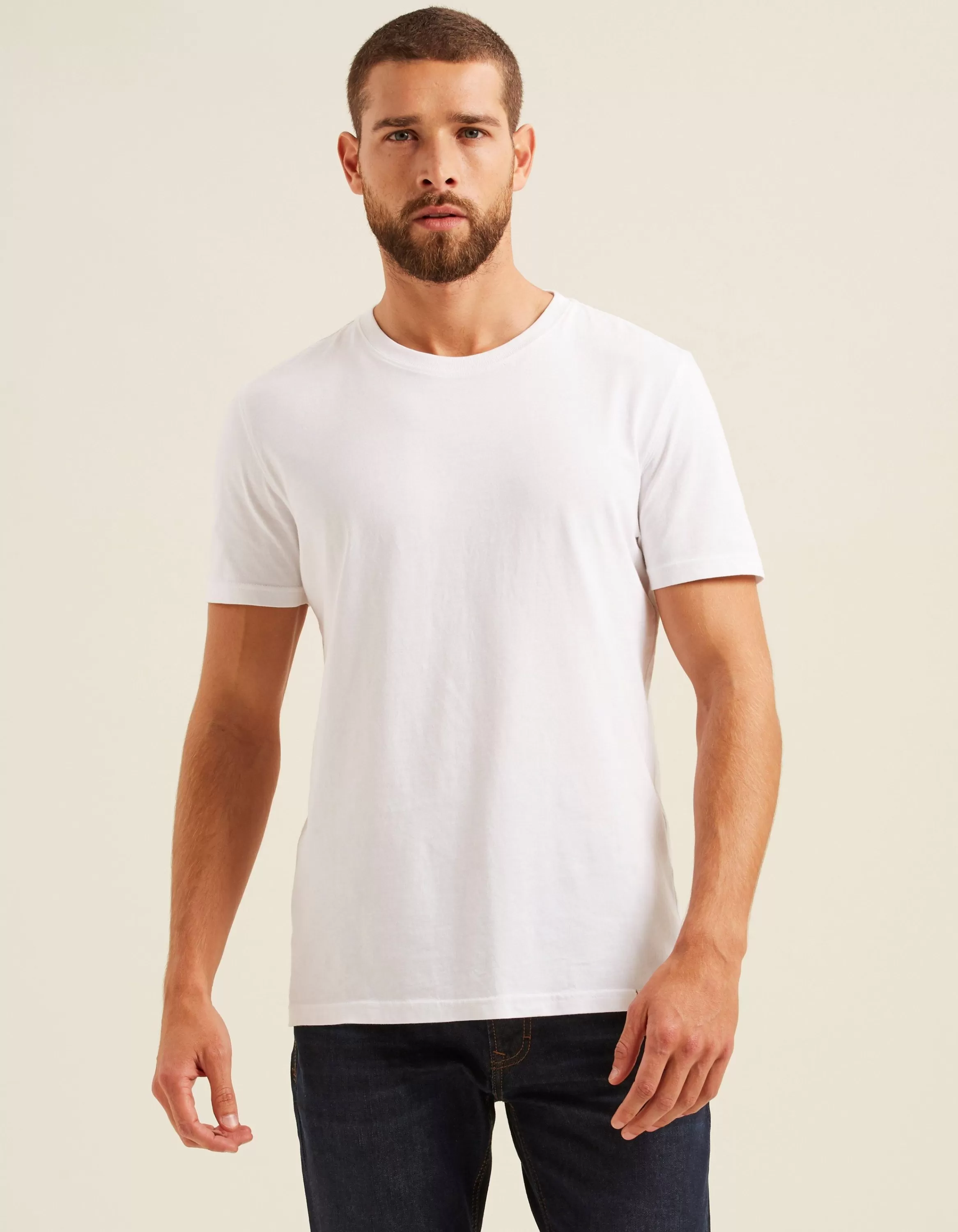 Cheap FatFace Lulworth Crew Neck T-Shirt White