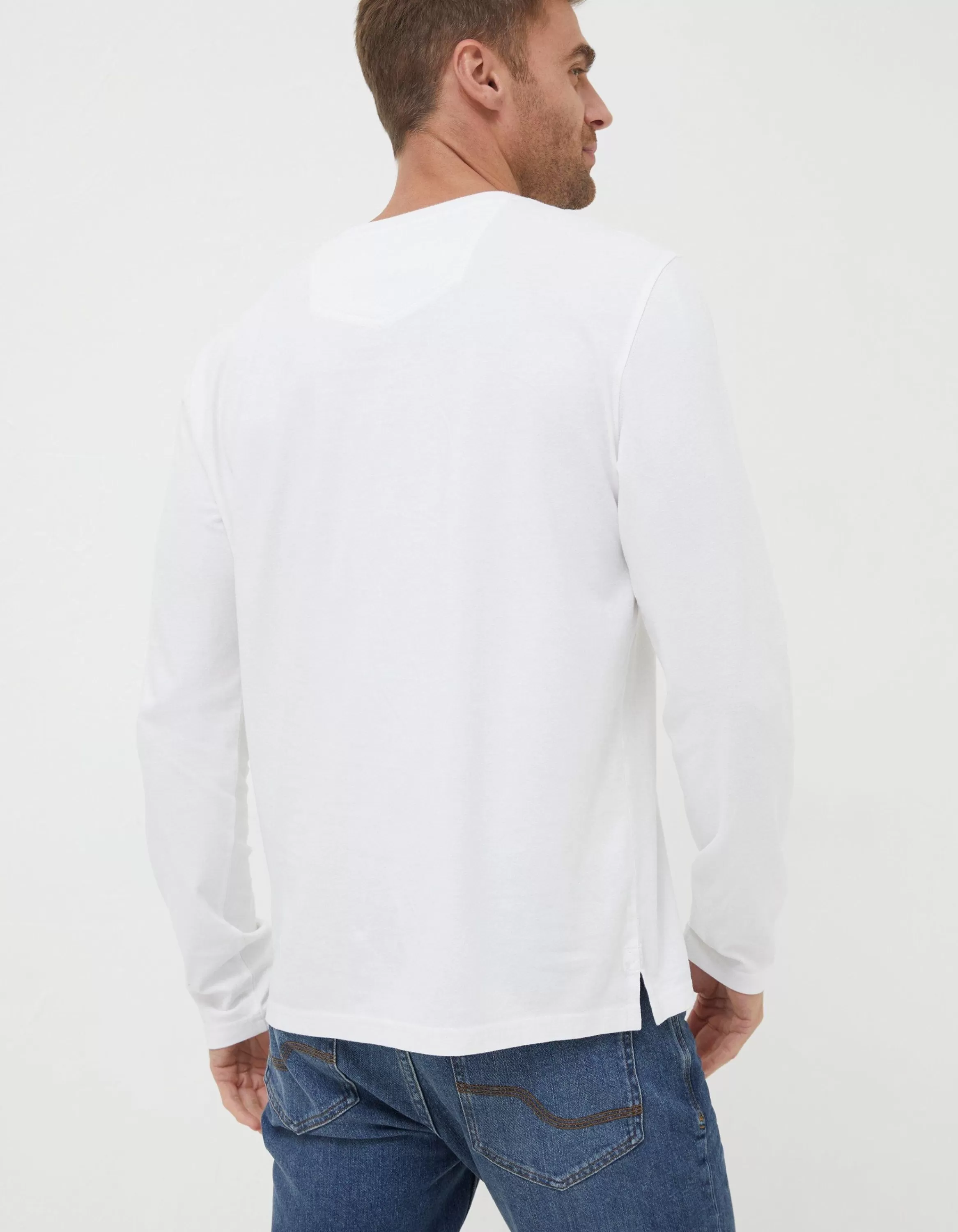 Fashion FatFace Lulworth Long Sleeve T-Shirt White