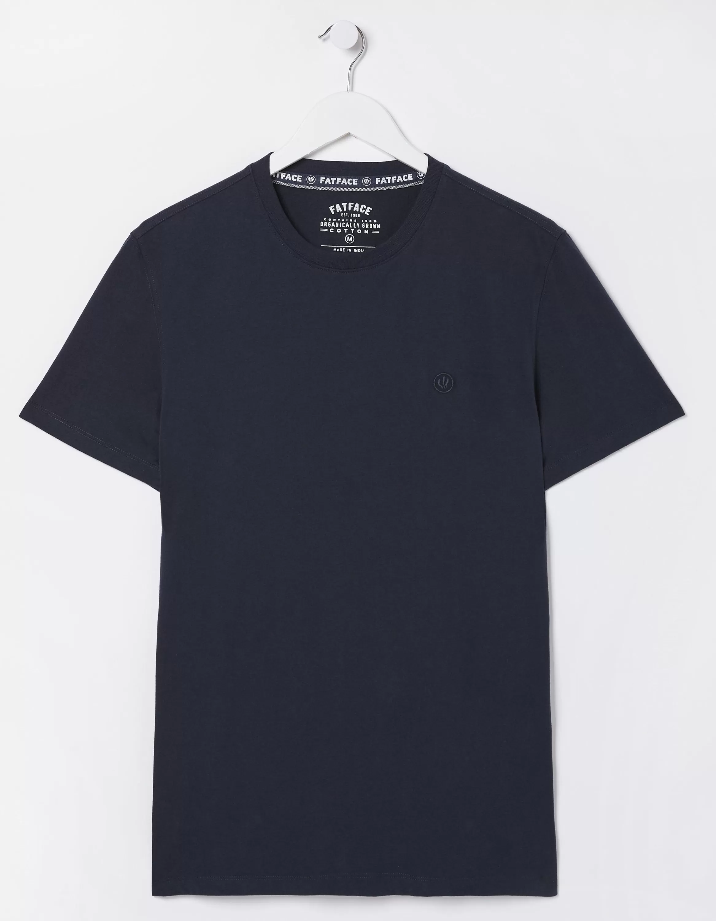 Outlet FatFace Lulworth Organic Crew T Shirt Navy