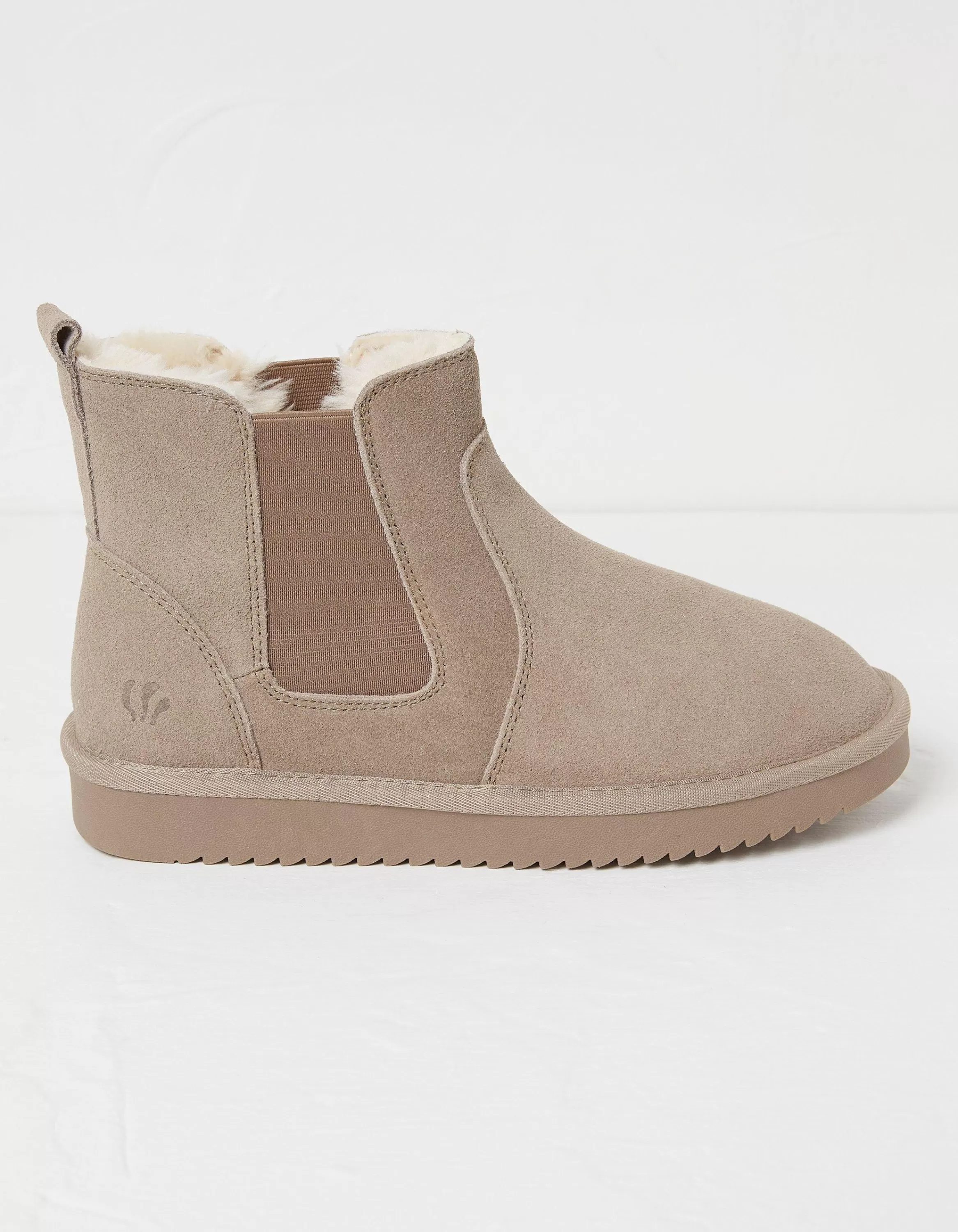 Online FatFace Mabel Mini Suede Chelsea Boot Ivory Marl