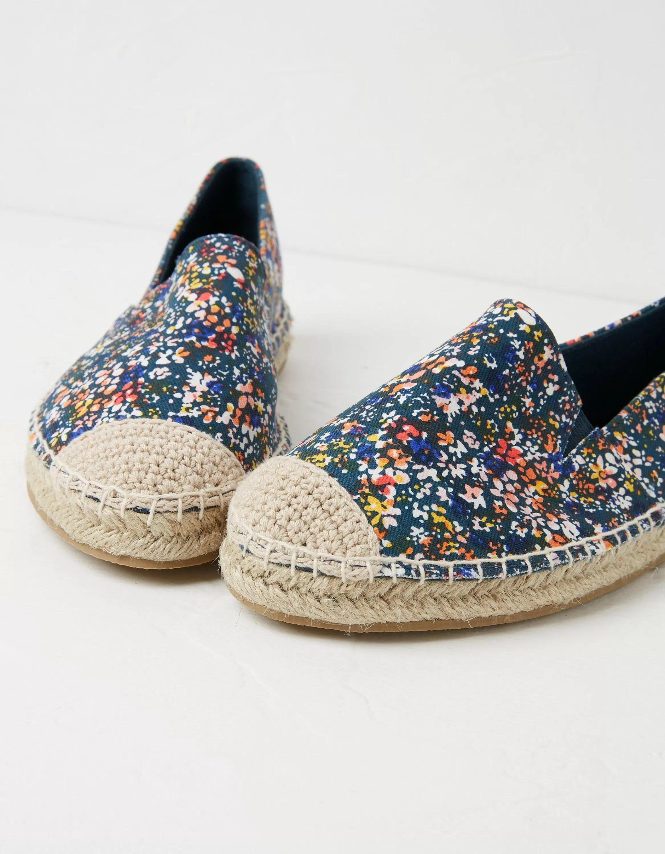 Best FatFace Maggie Printed Espadrilles Navy