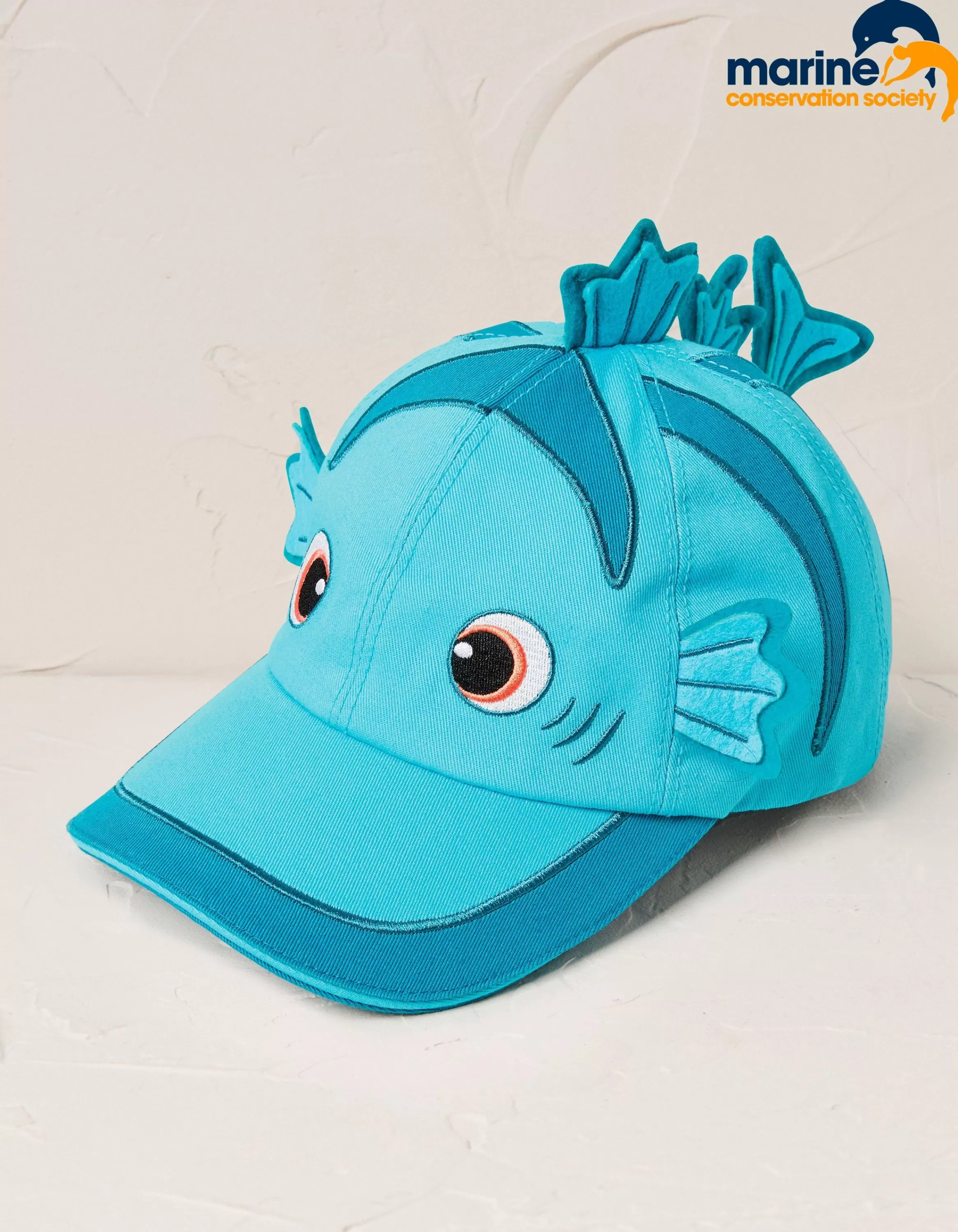 Outlet FatFace Marine Conservation Society Fish Creature Cap Light Aqua