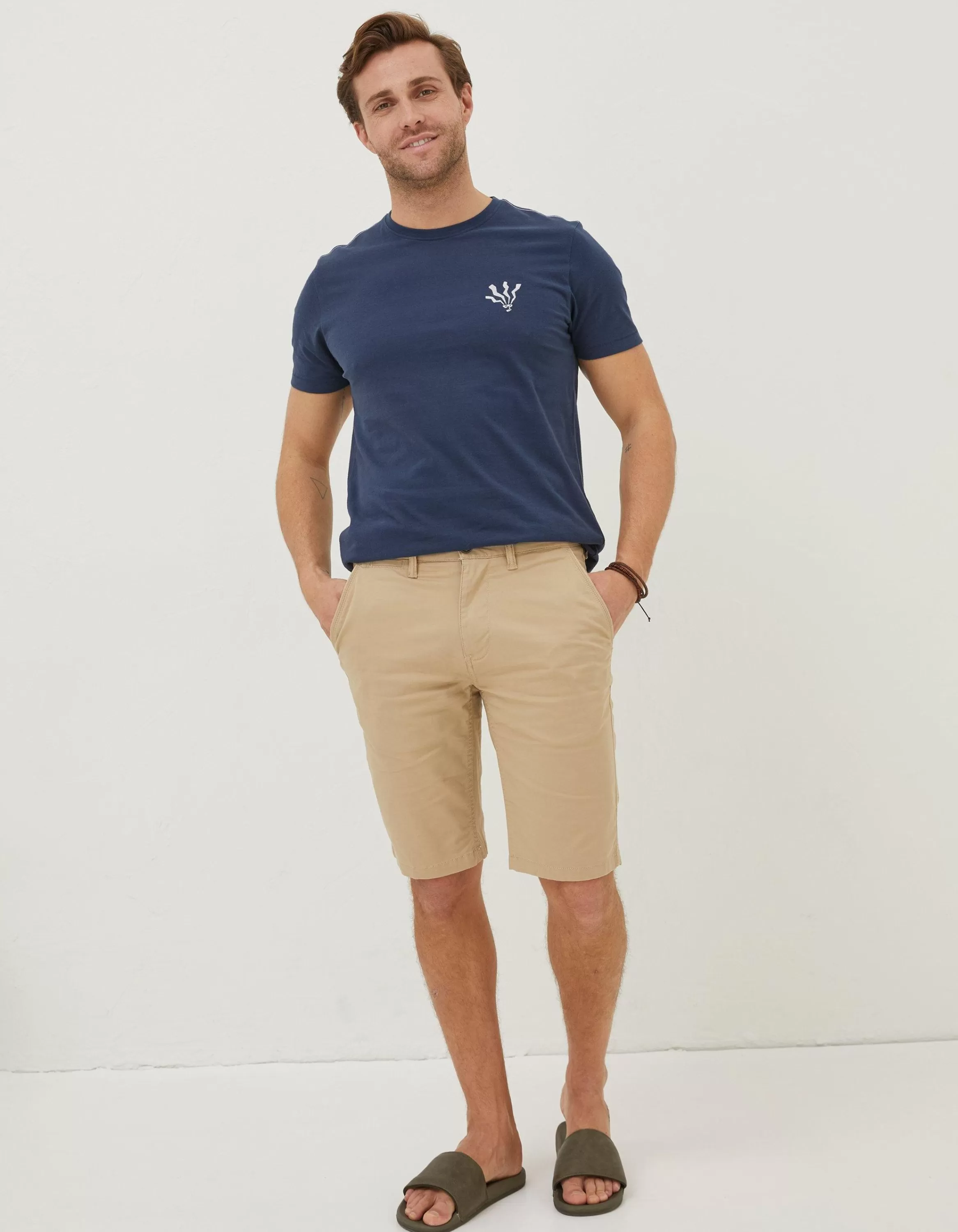 Discount FatFace Mawes Chino Shorts Light Tan