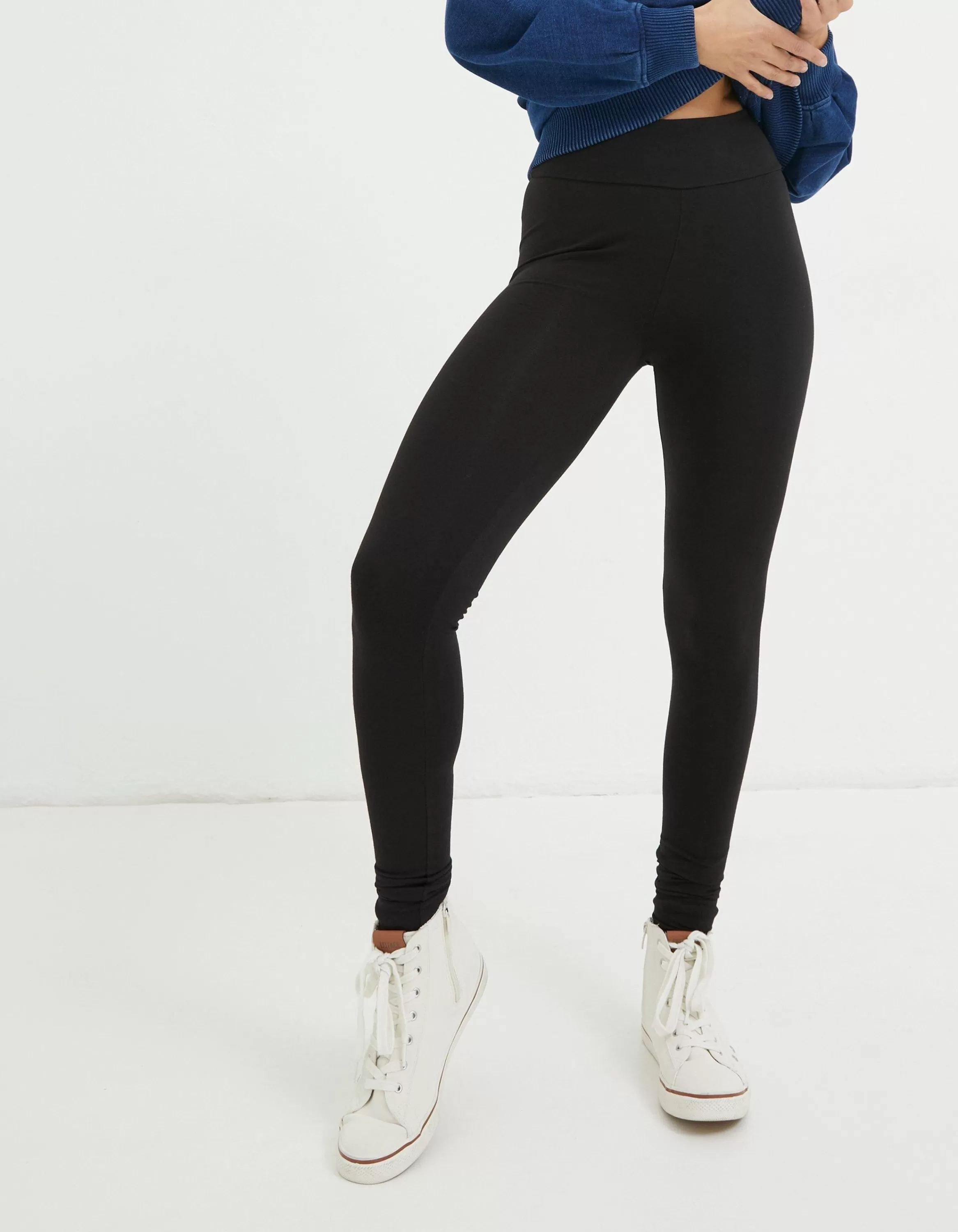 Sale FatFace Meribel High Rise Leggings Black