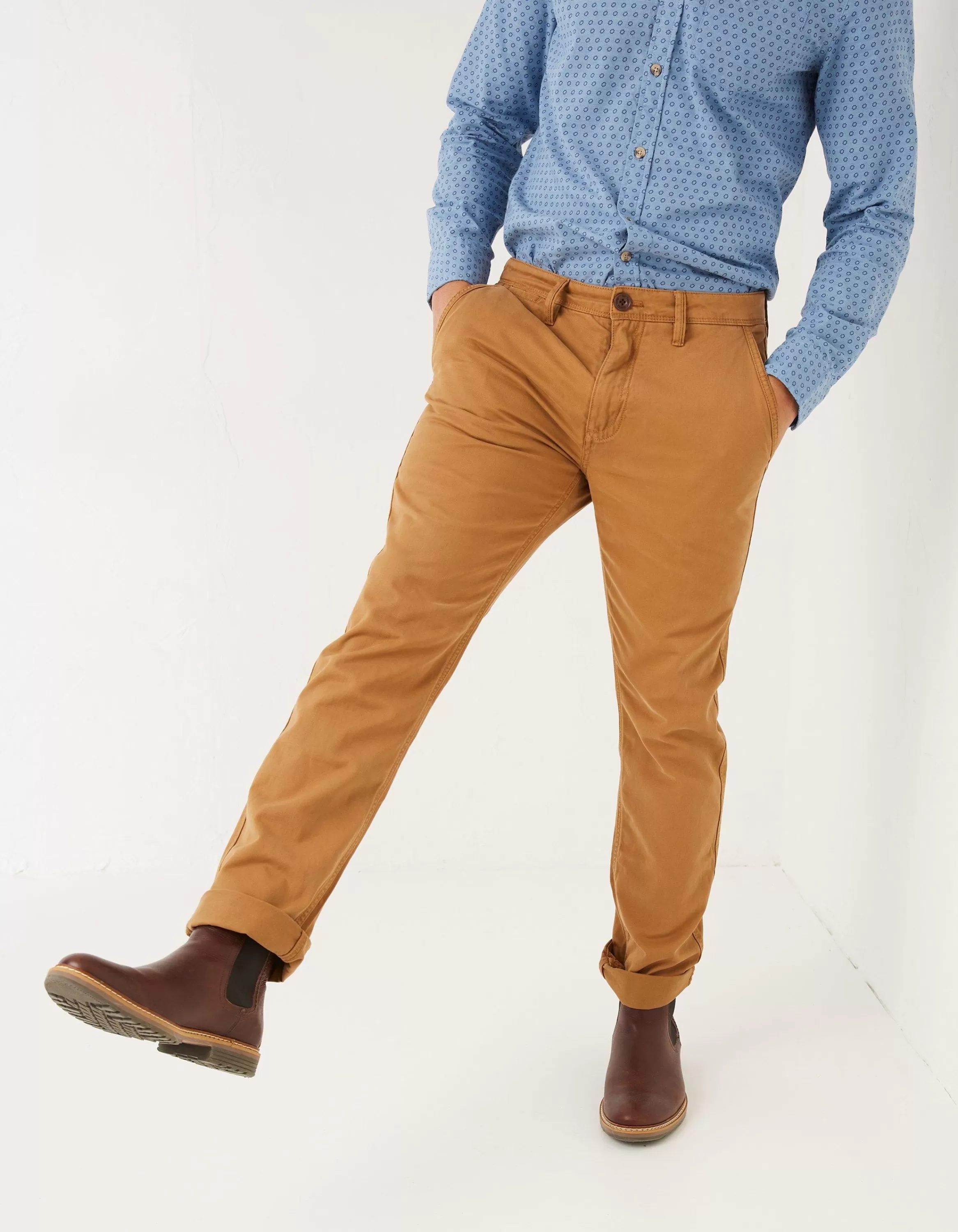 Sale FatFace Modern Coastal Chino Tan Brown