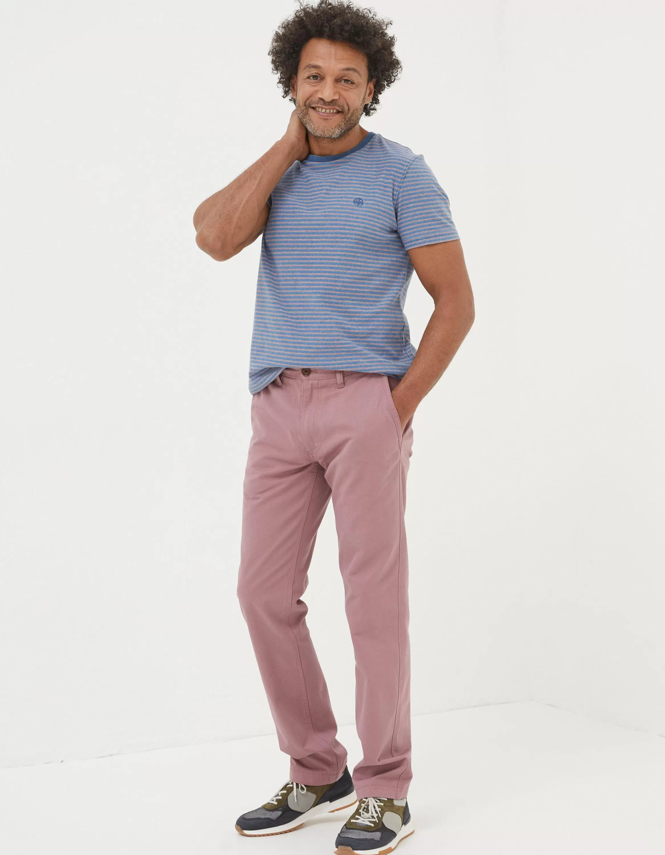 Clearance FatFace Modern Coastal Chinos Washed Pink