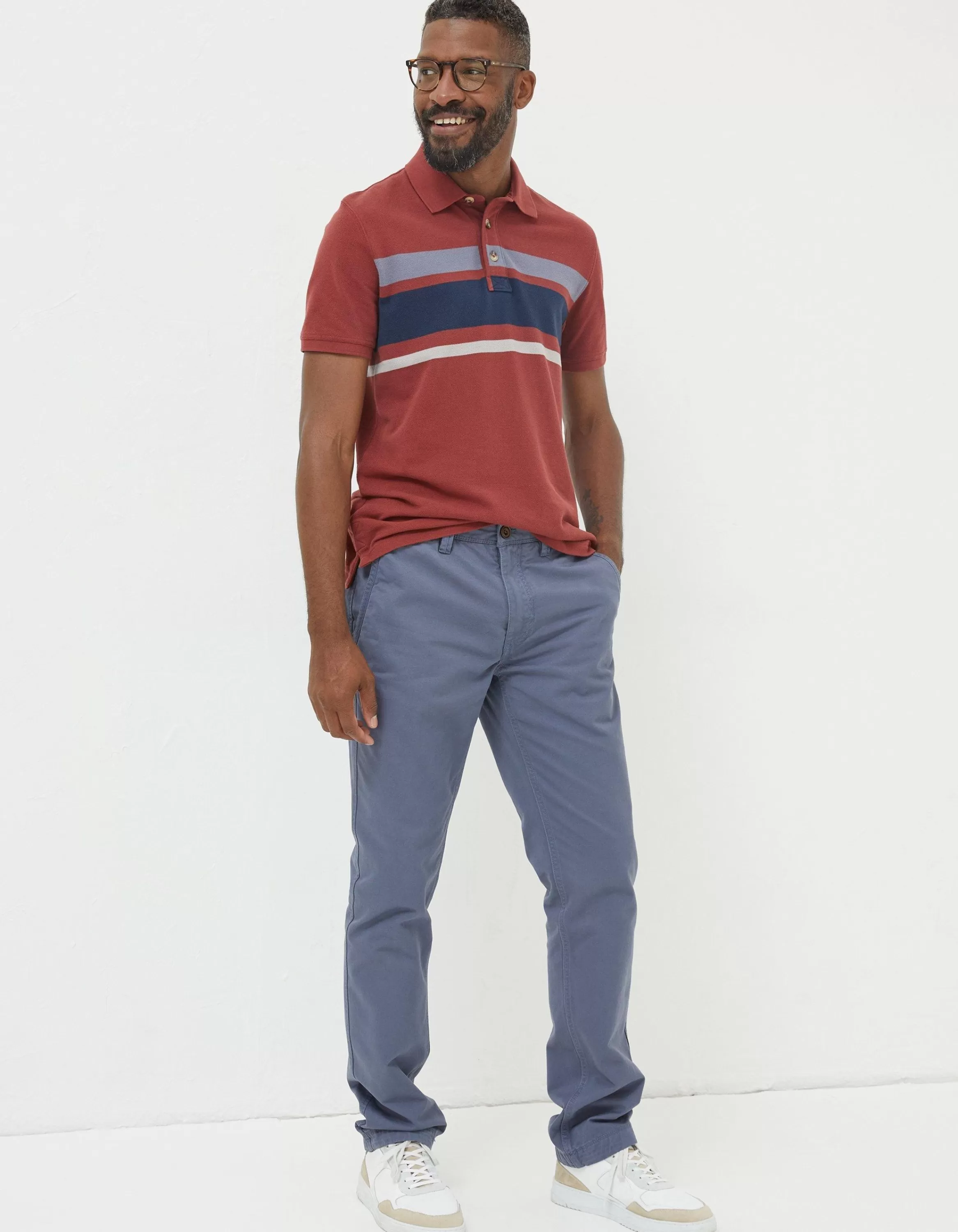 Fashion FatFace Modern Coastal Chinos Washed Blue