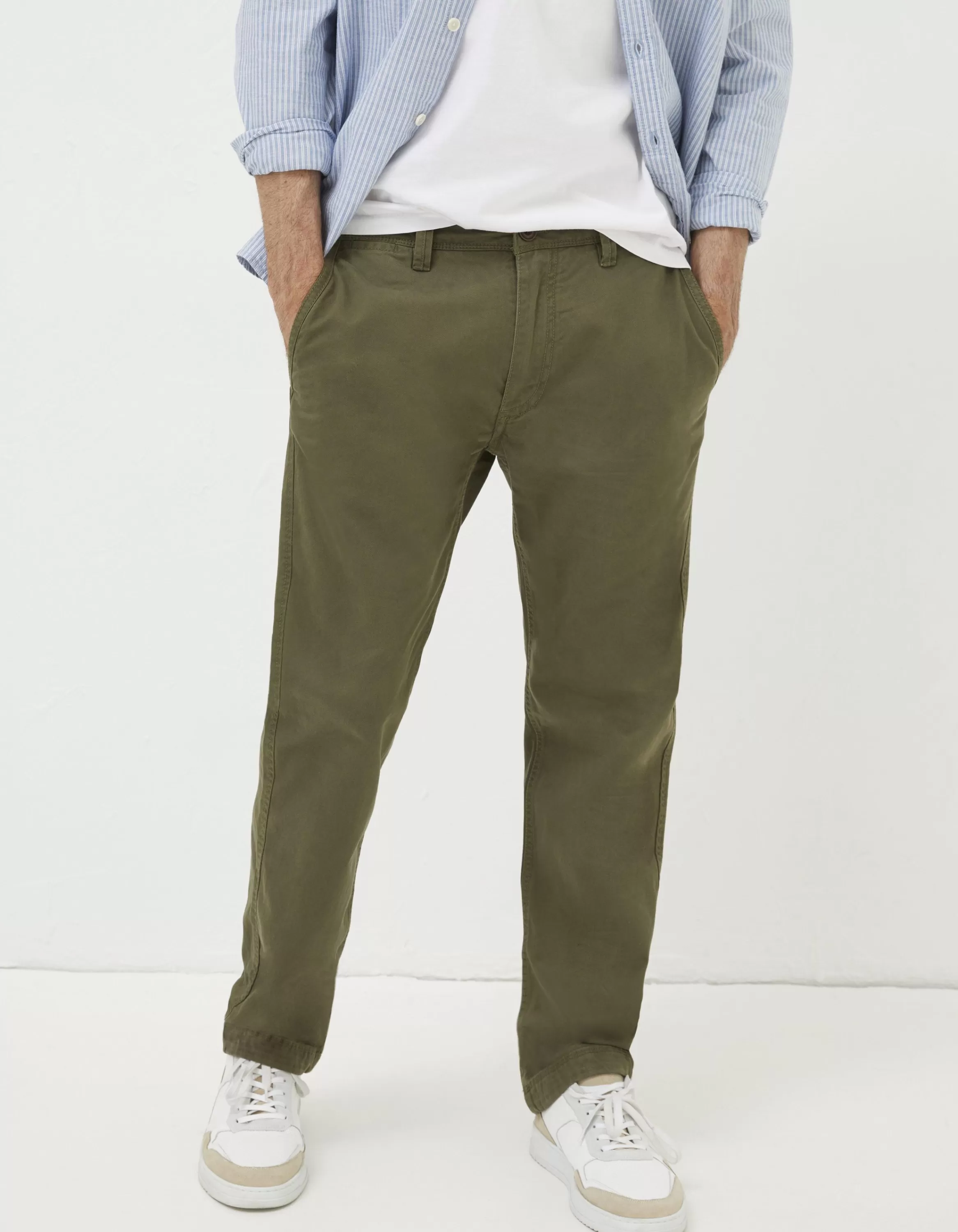 Online FatFace Modern Coastal Chinos Khaki Green