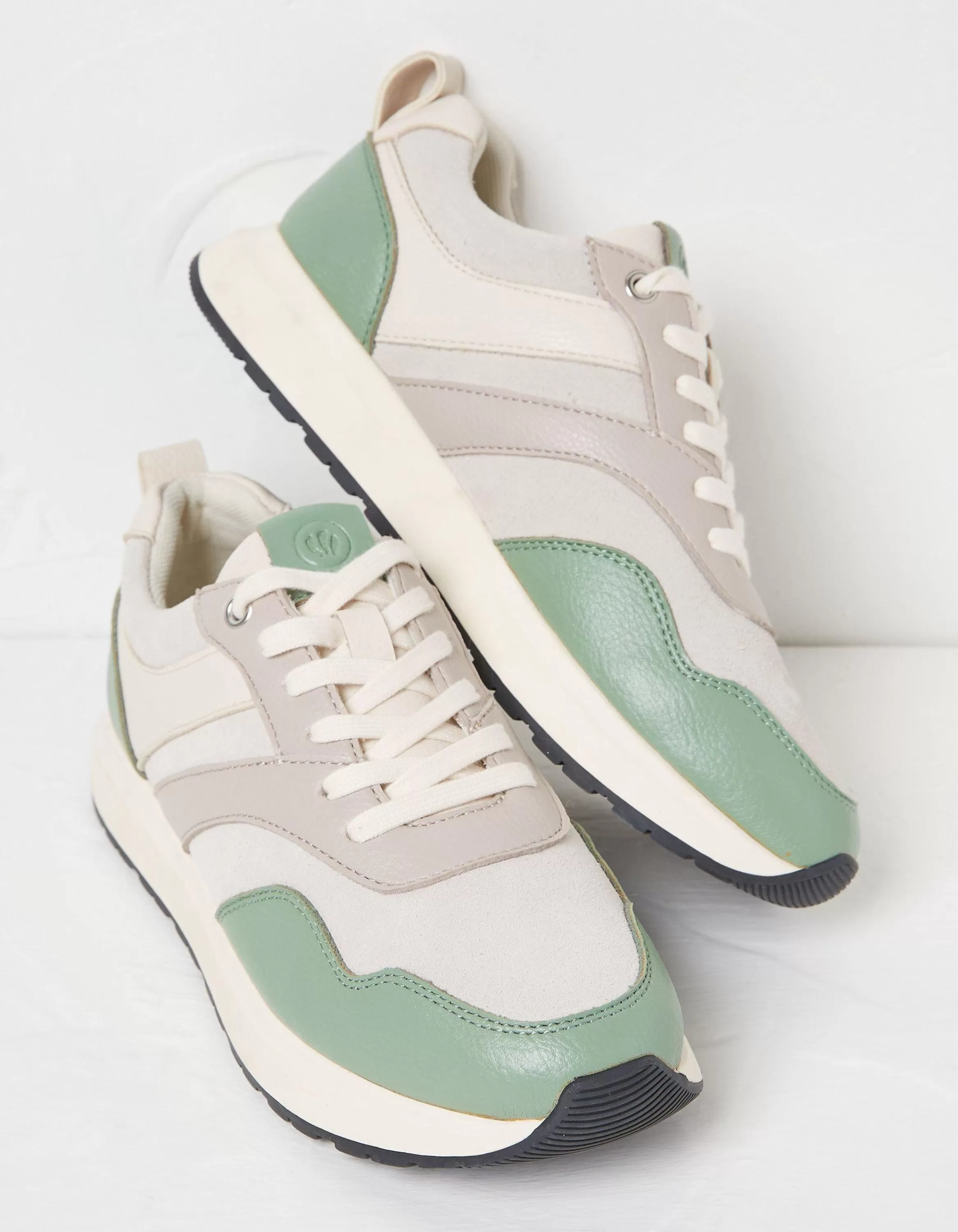 Best Sale FatFace Nessa Trainer Green Haze