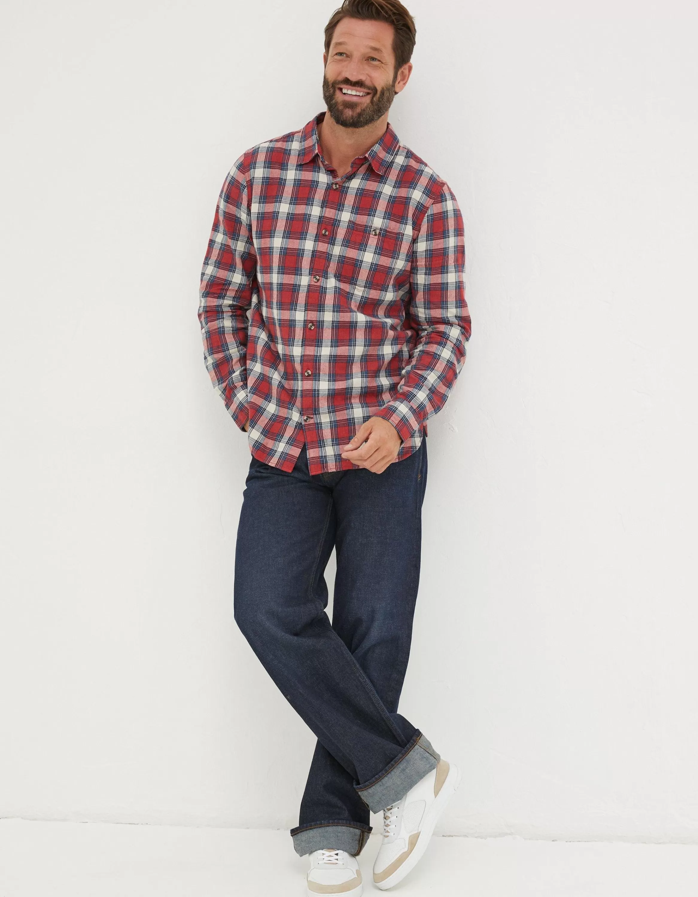 Flash Sale FatFace Nevis Check Shirt Red