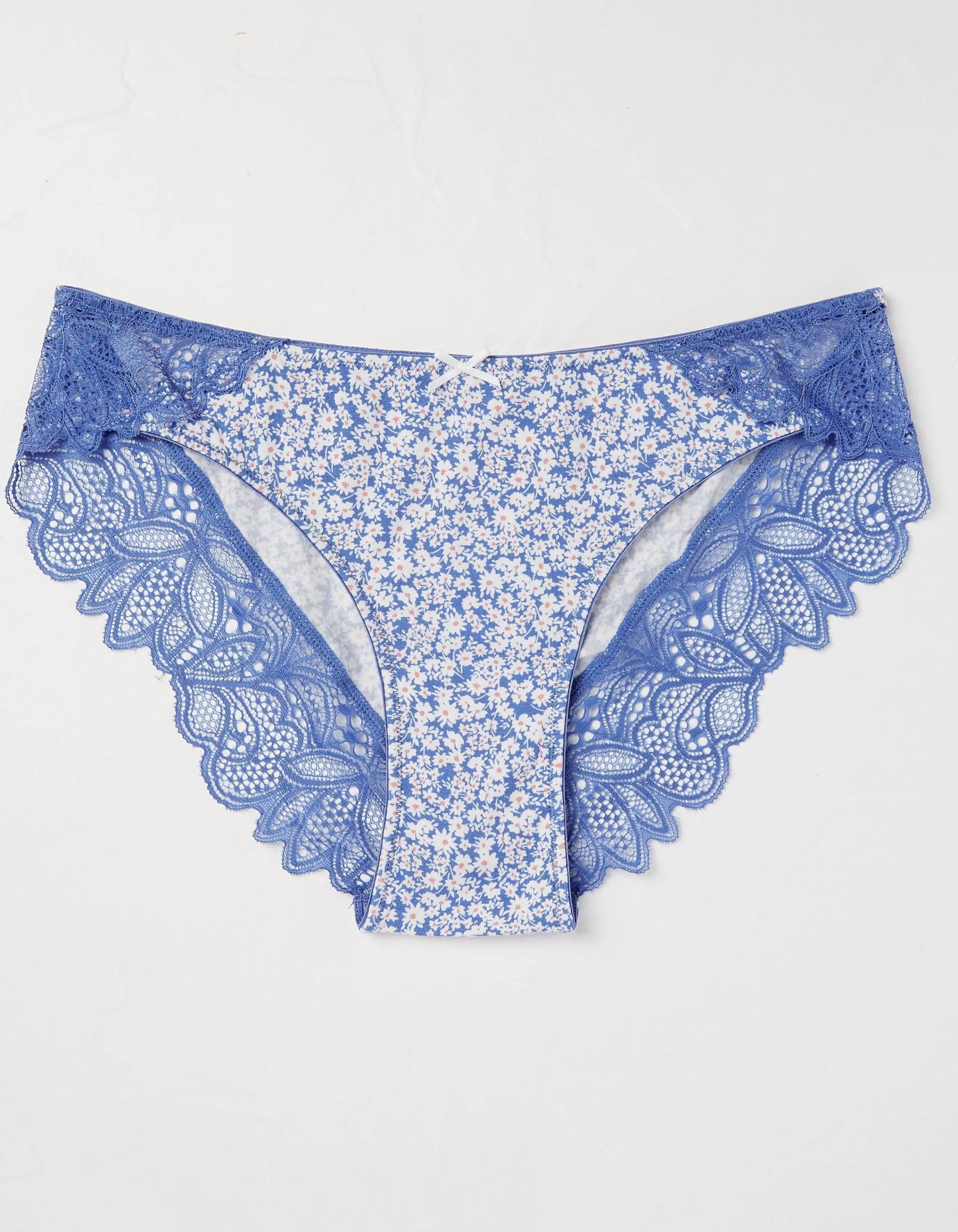 Hot FatFace Olivia Floral Cheeky Knickers Cobalt Blue