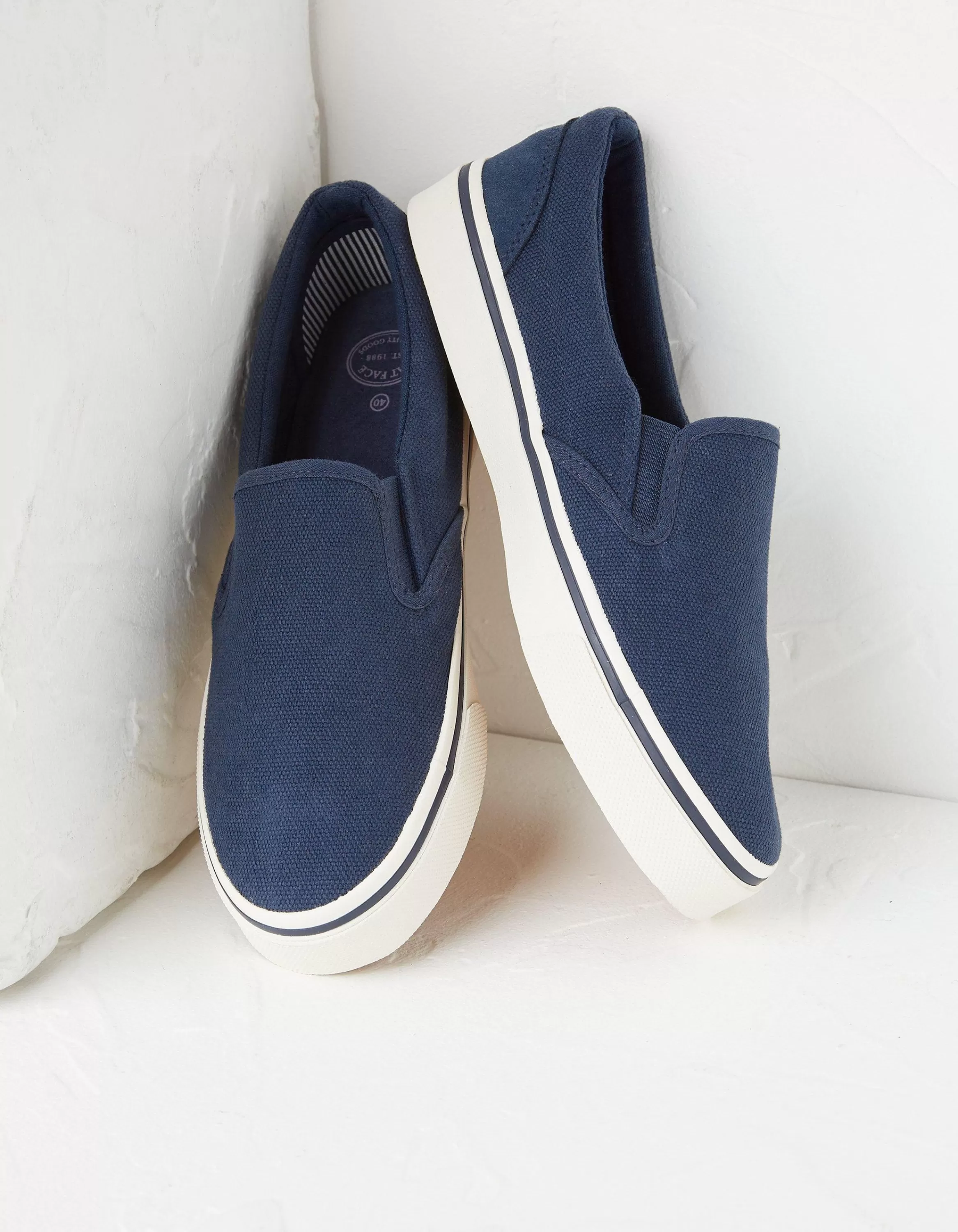 New FatFace Ollie Slip On Trainers Navy