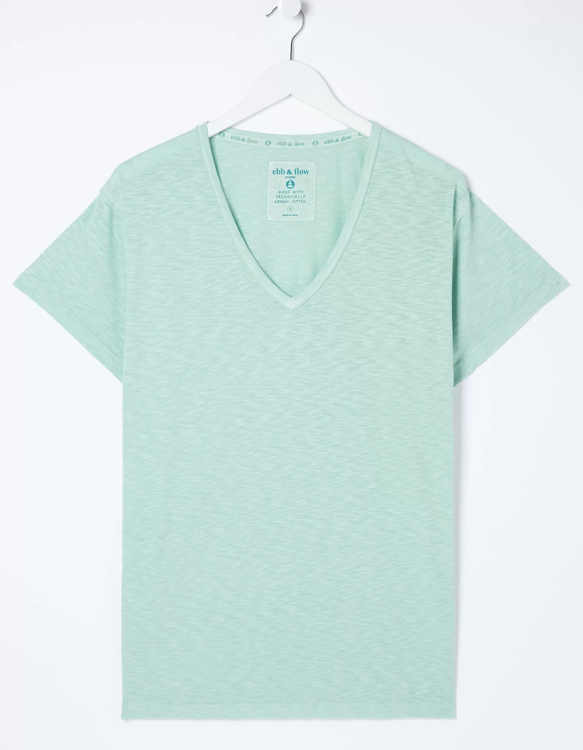 Hot FatFace Organic Cotton Abi Tee Ice Blue