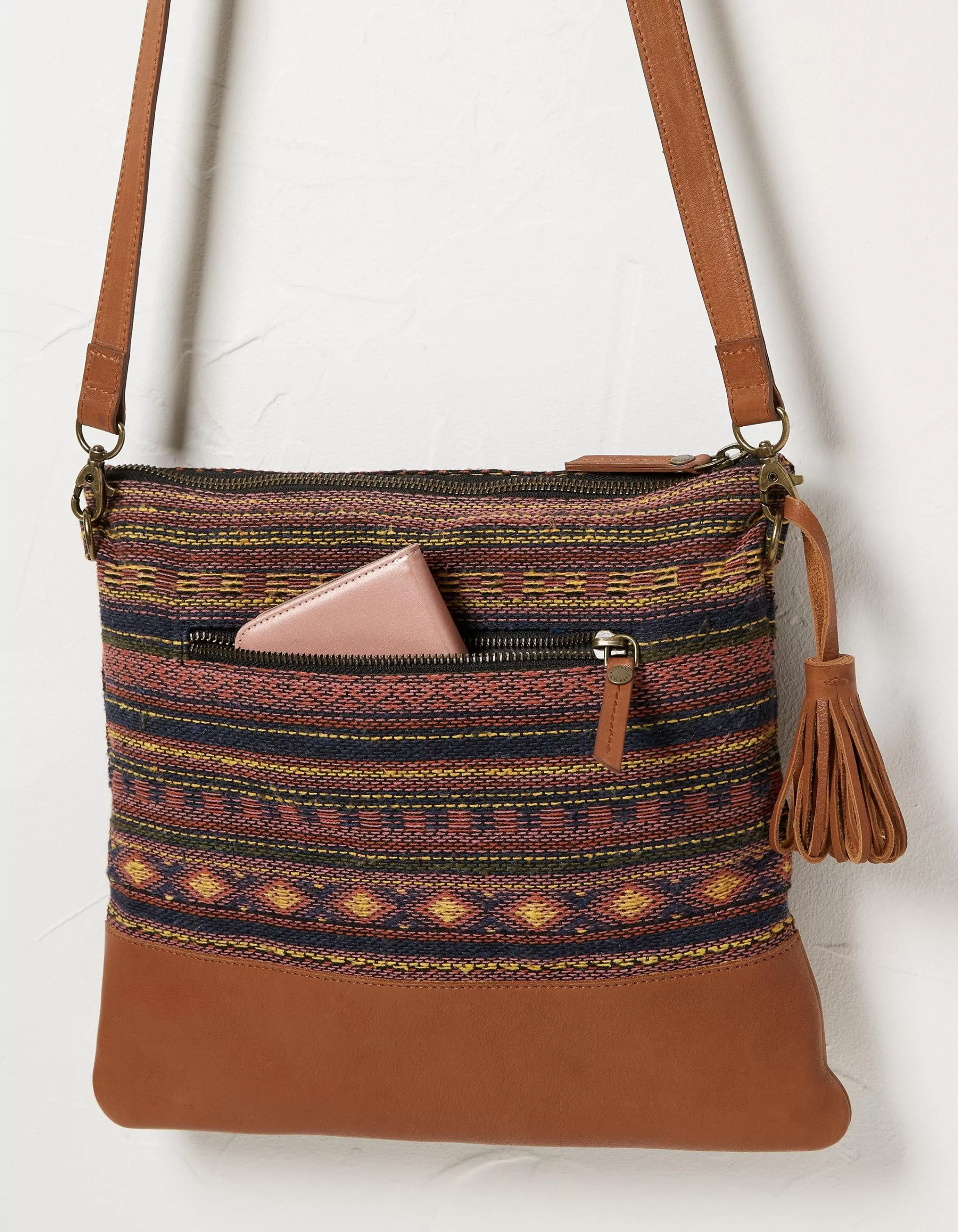 Flash Sale FatFace Orla Woven Mix Crossbody Bag Multi