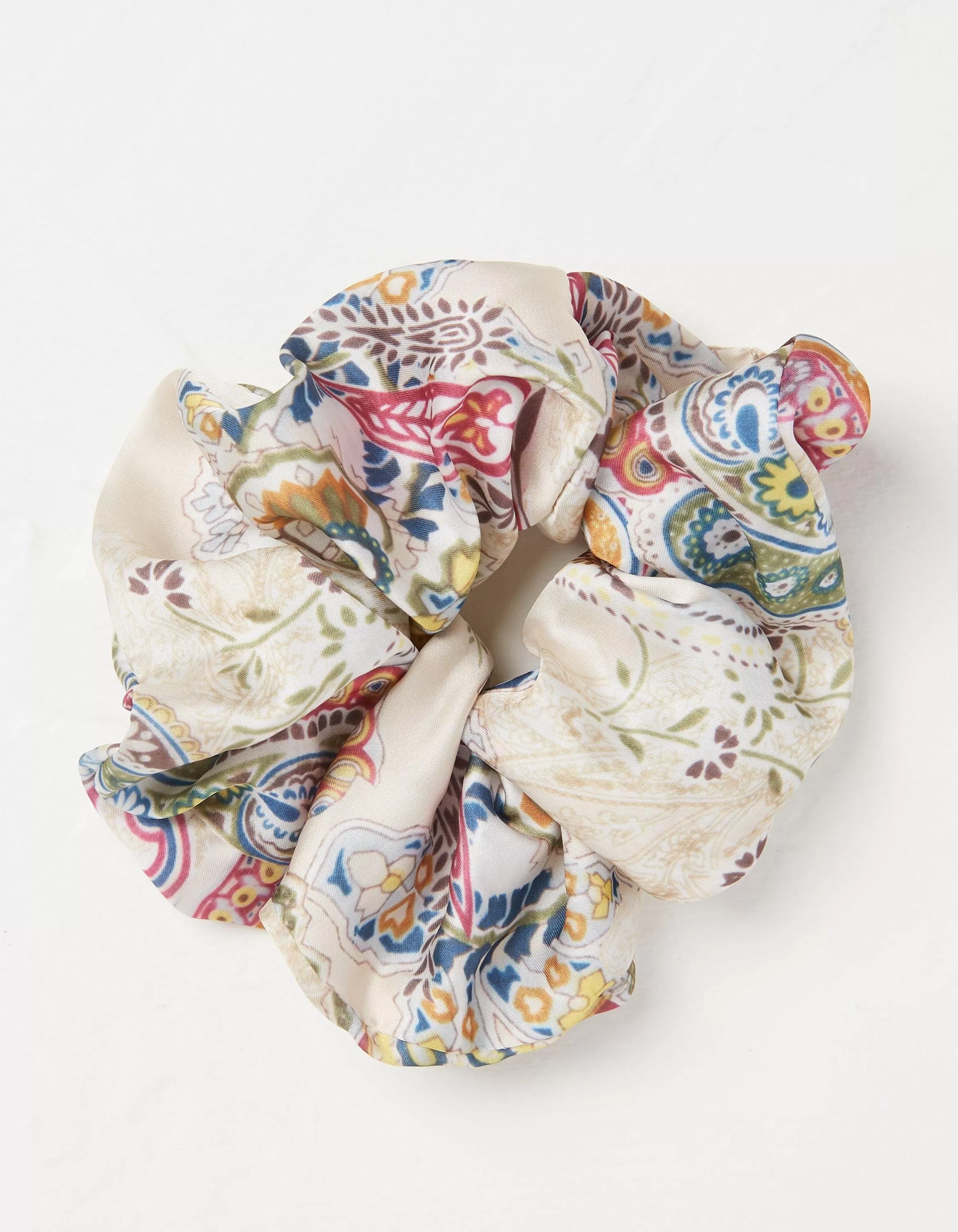 Best FatFace Paisley Scrunchie Ivory