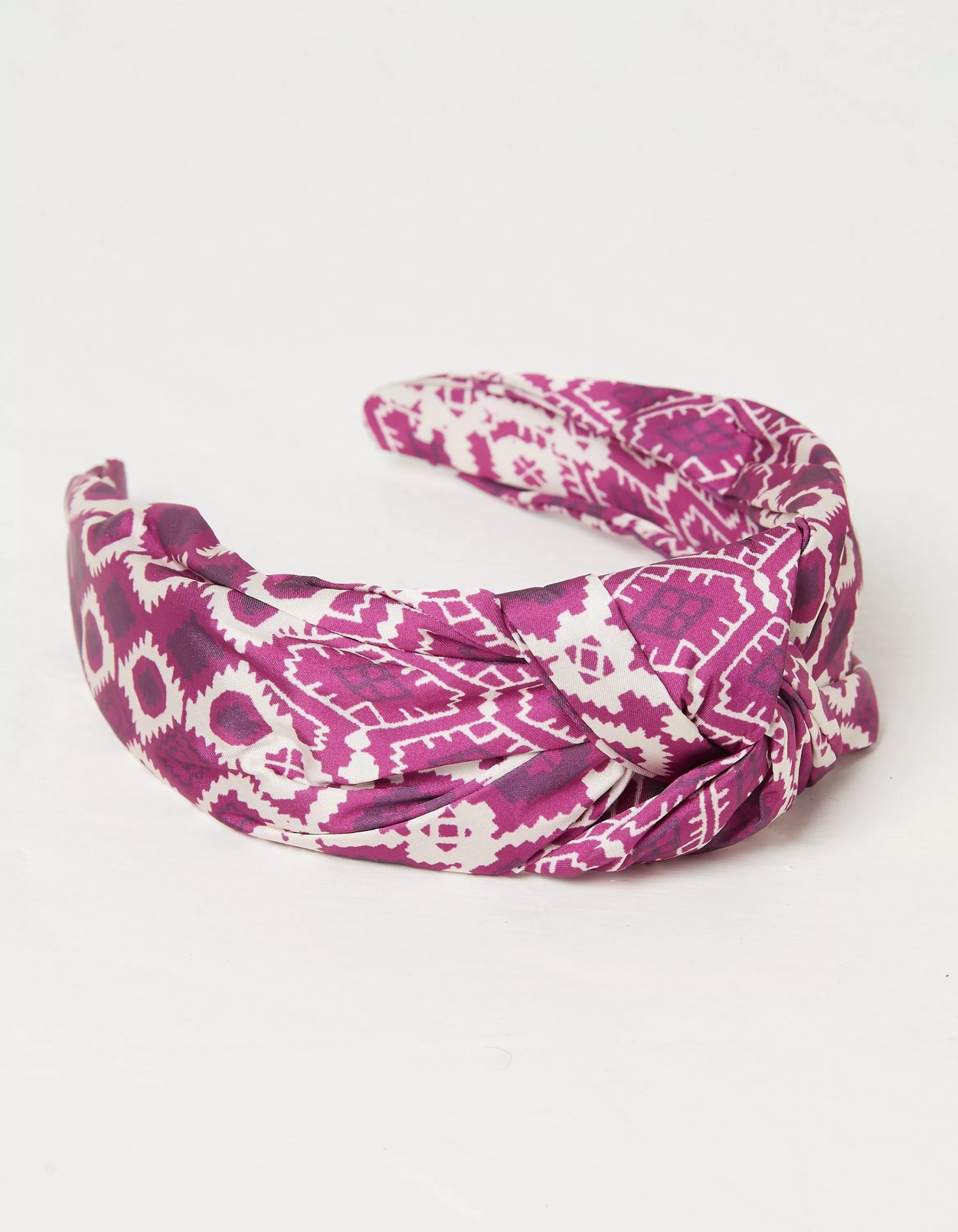 Cheap FatFace Patchwork Geo Head Band Purple