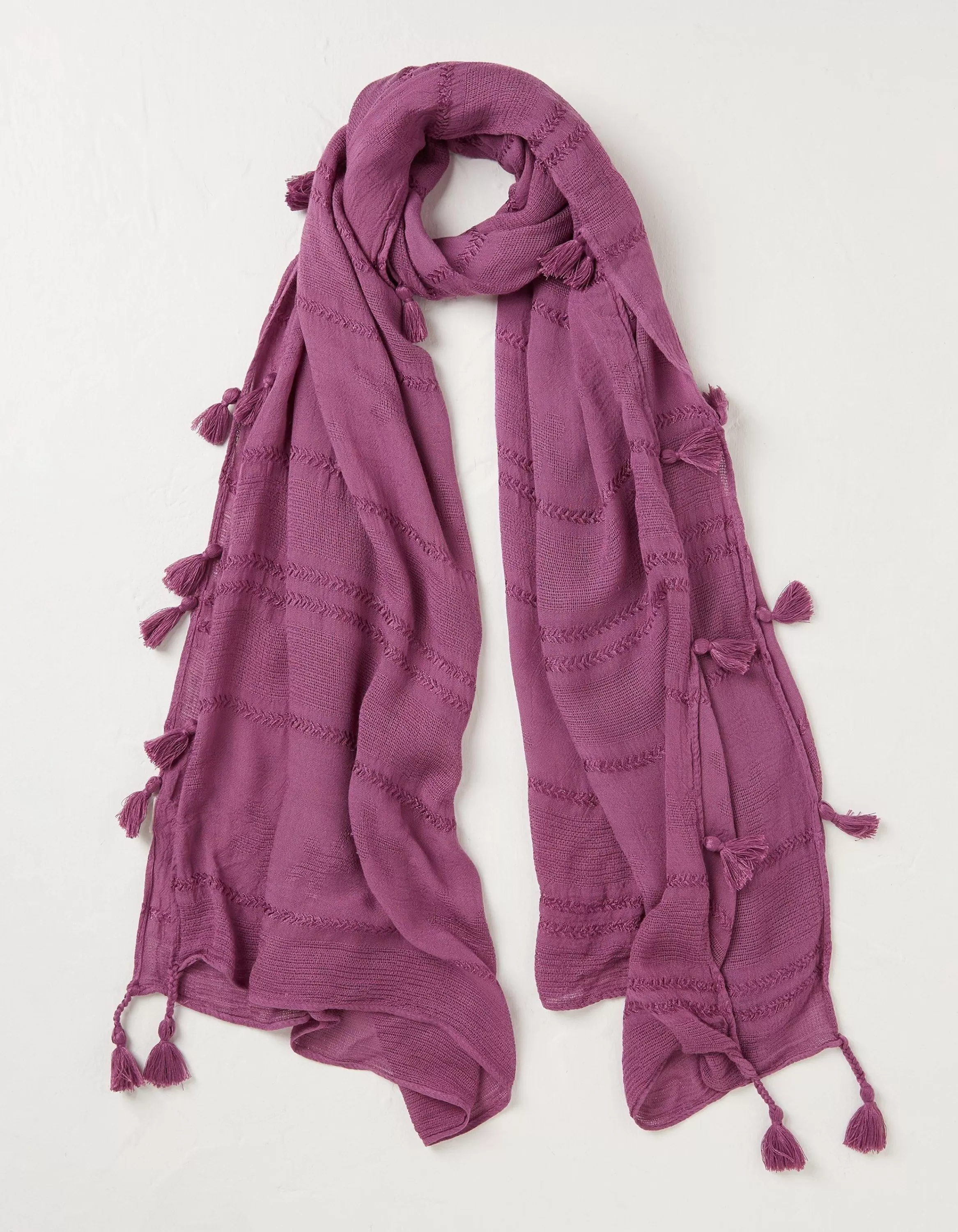 Discount FatFace Patsy Lightweight Scarf Plum