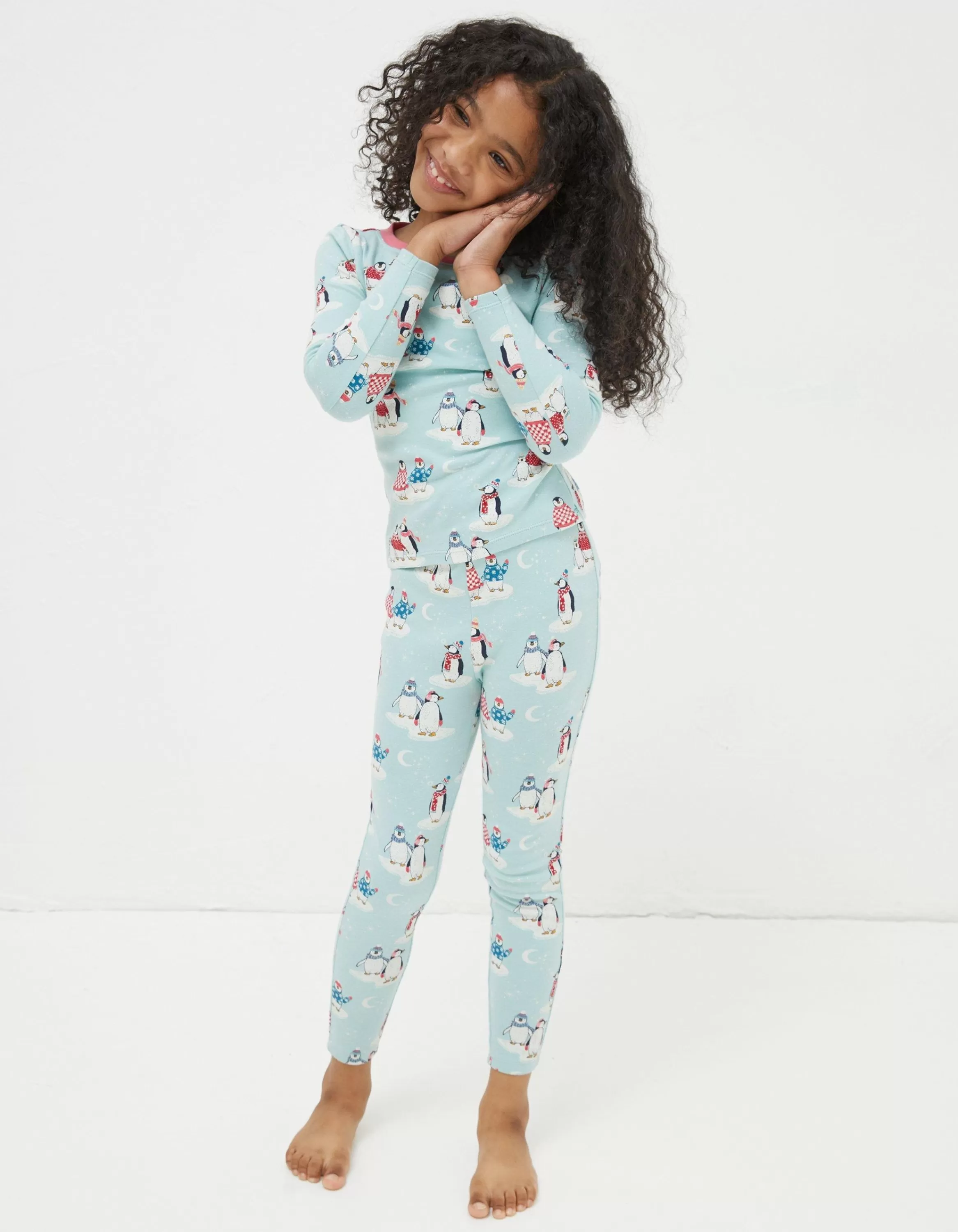 Clearance FatFace Pippa Penguin Snug Set Blue