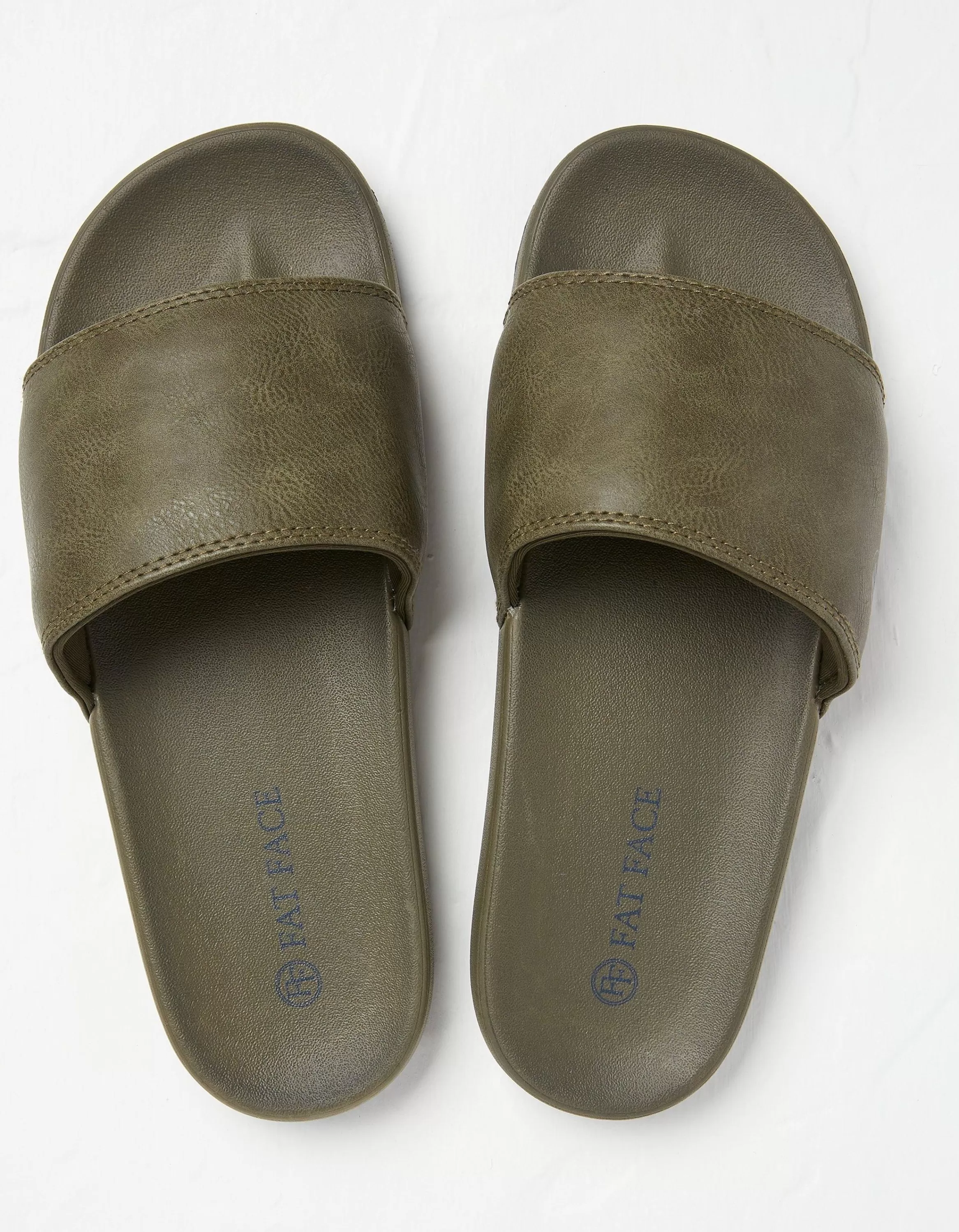 Outlet FatFace Pool Sliders Khaki Green