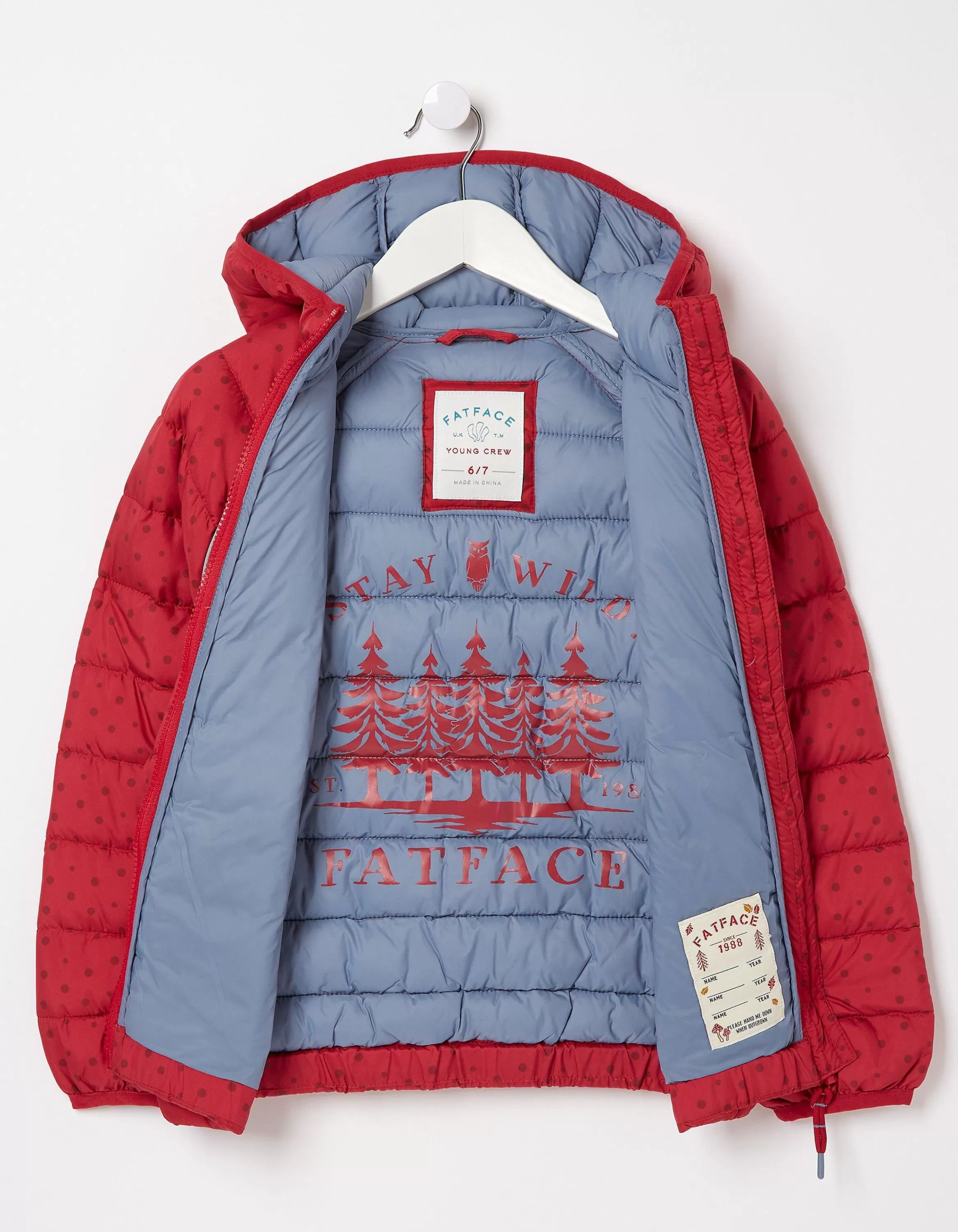 Sale FatFace Poppy Padded Jacket Red