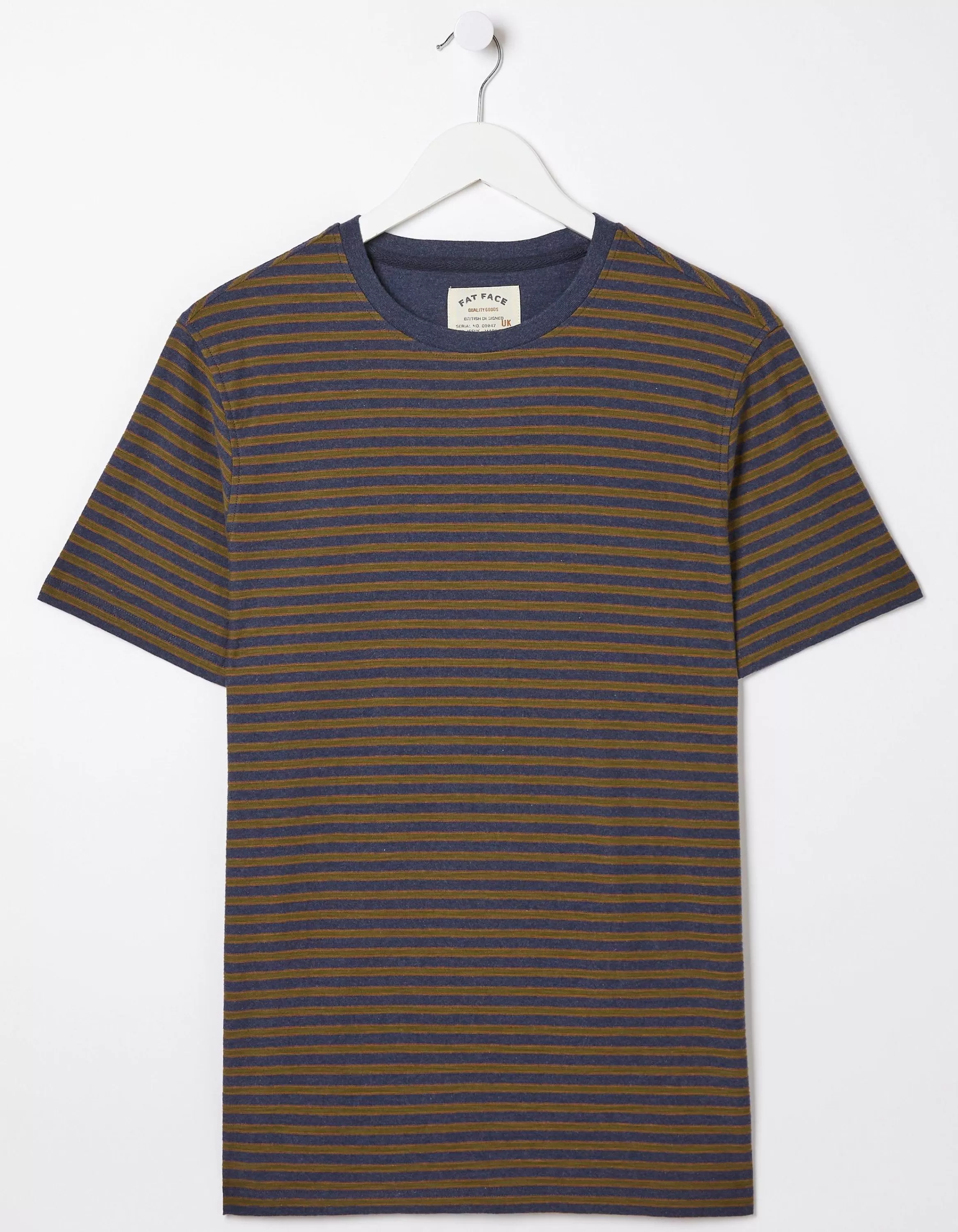 Best Sale FatFace Porth Stripe T-Shirt Indigo Blue