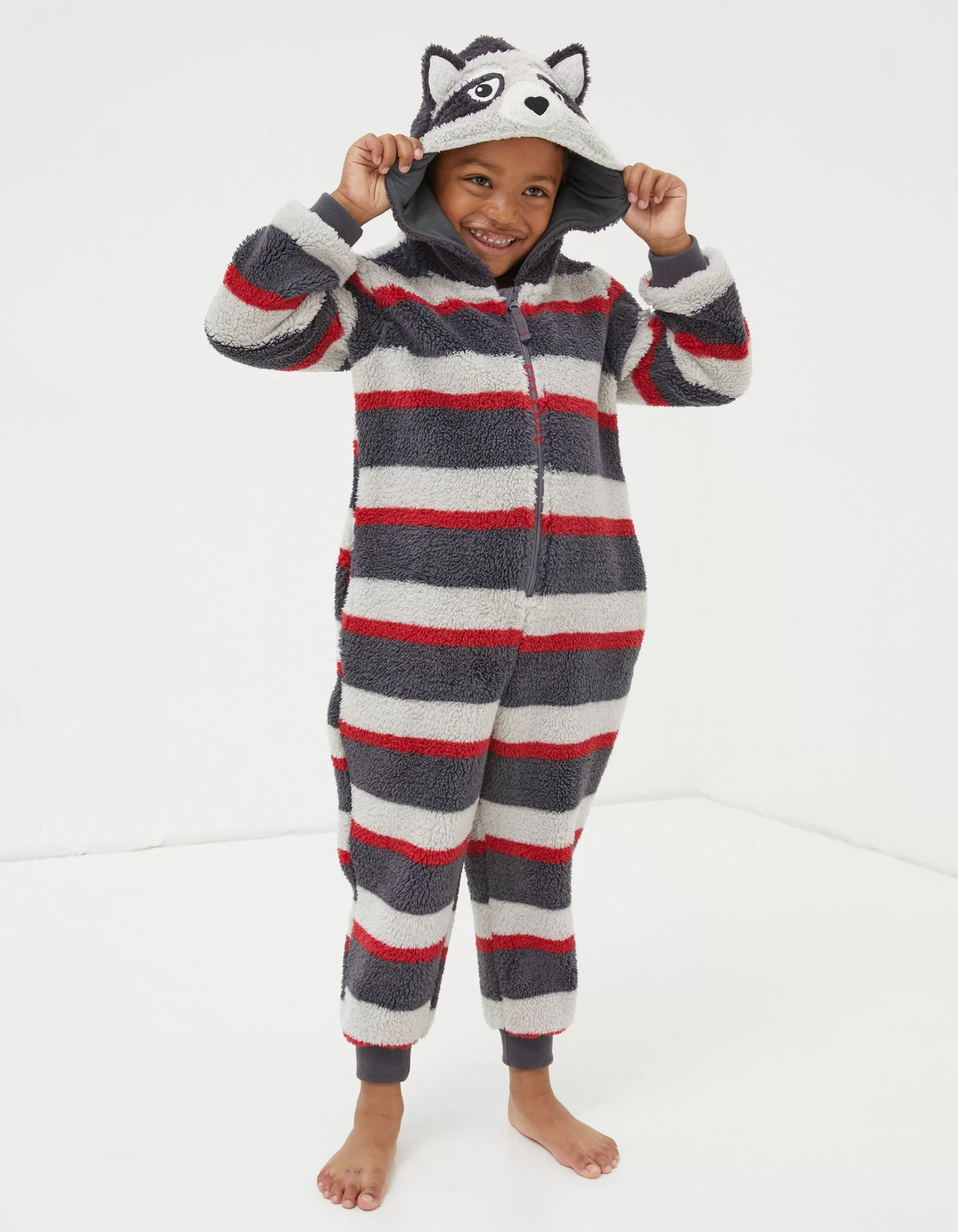 Cheap FatFace Ronnie Raccoon Onesie Navy