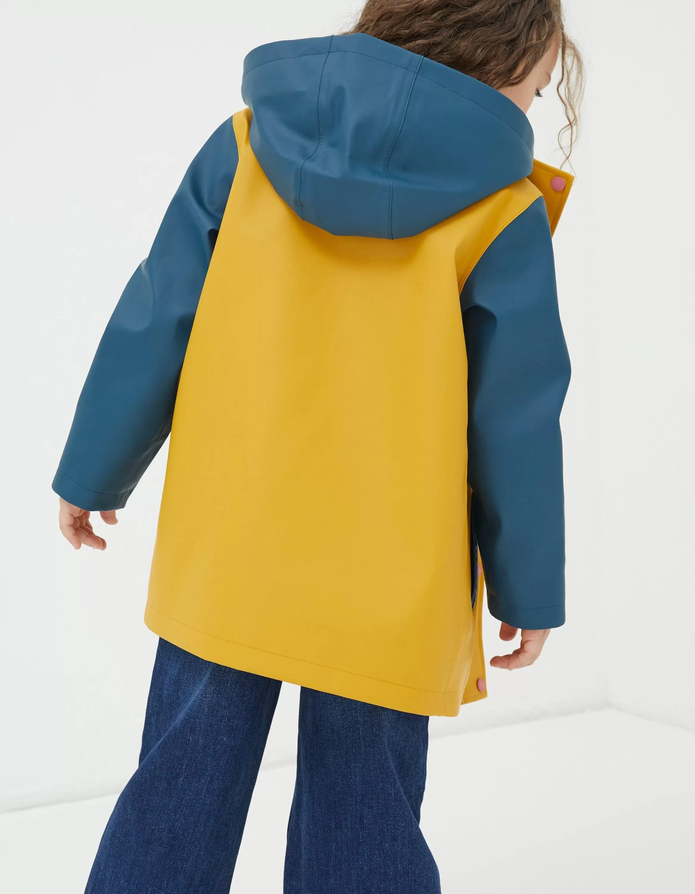 Discount FatFace Rubberised Waterproof Jacket Yellow