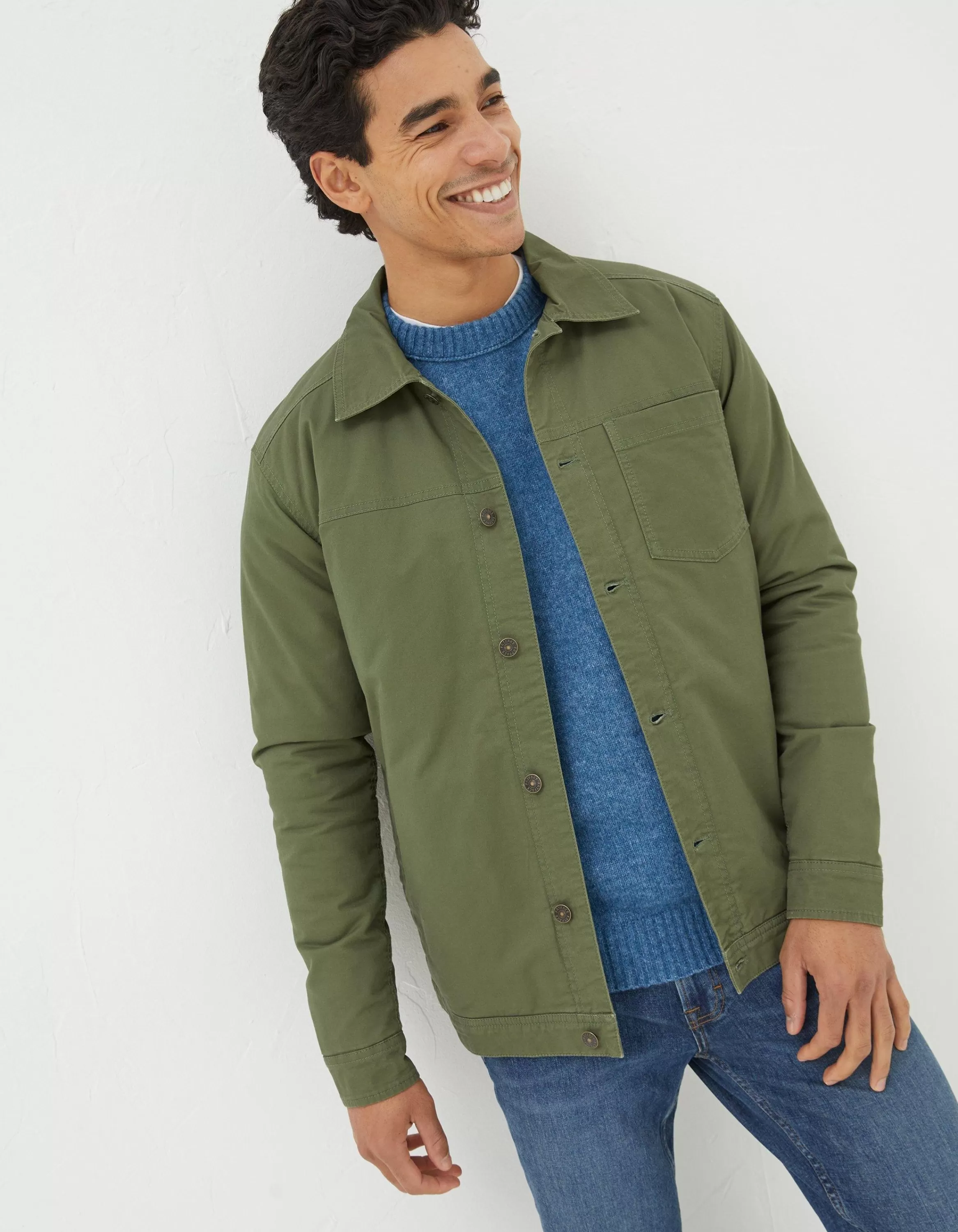 Hot FatFace Rutland Jacket Khaki Green