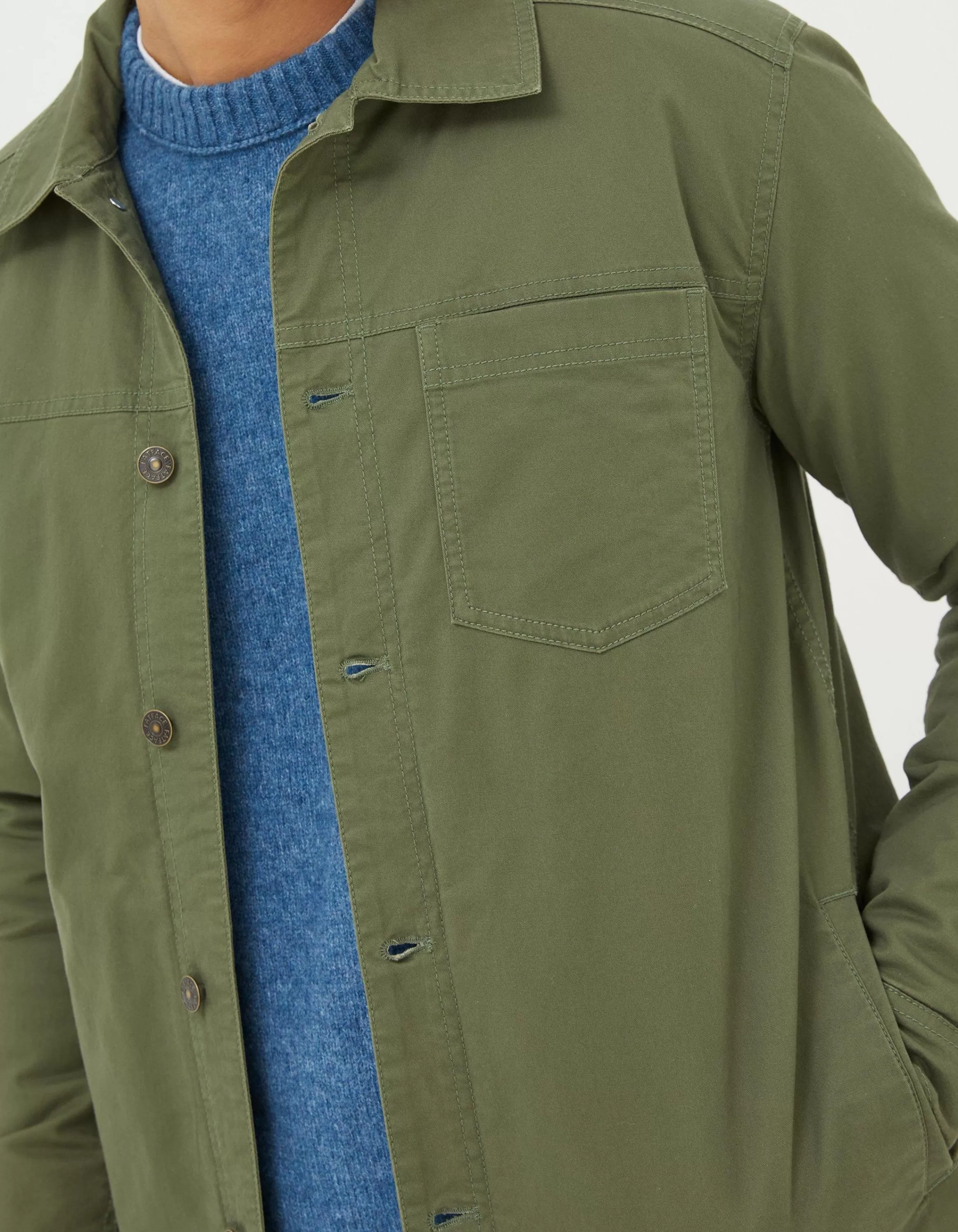 Hot FatFace Rutland Jacket Khaki Green