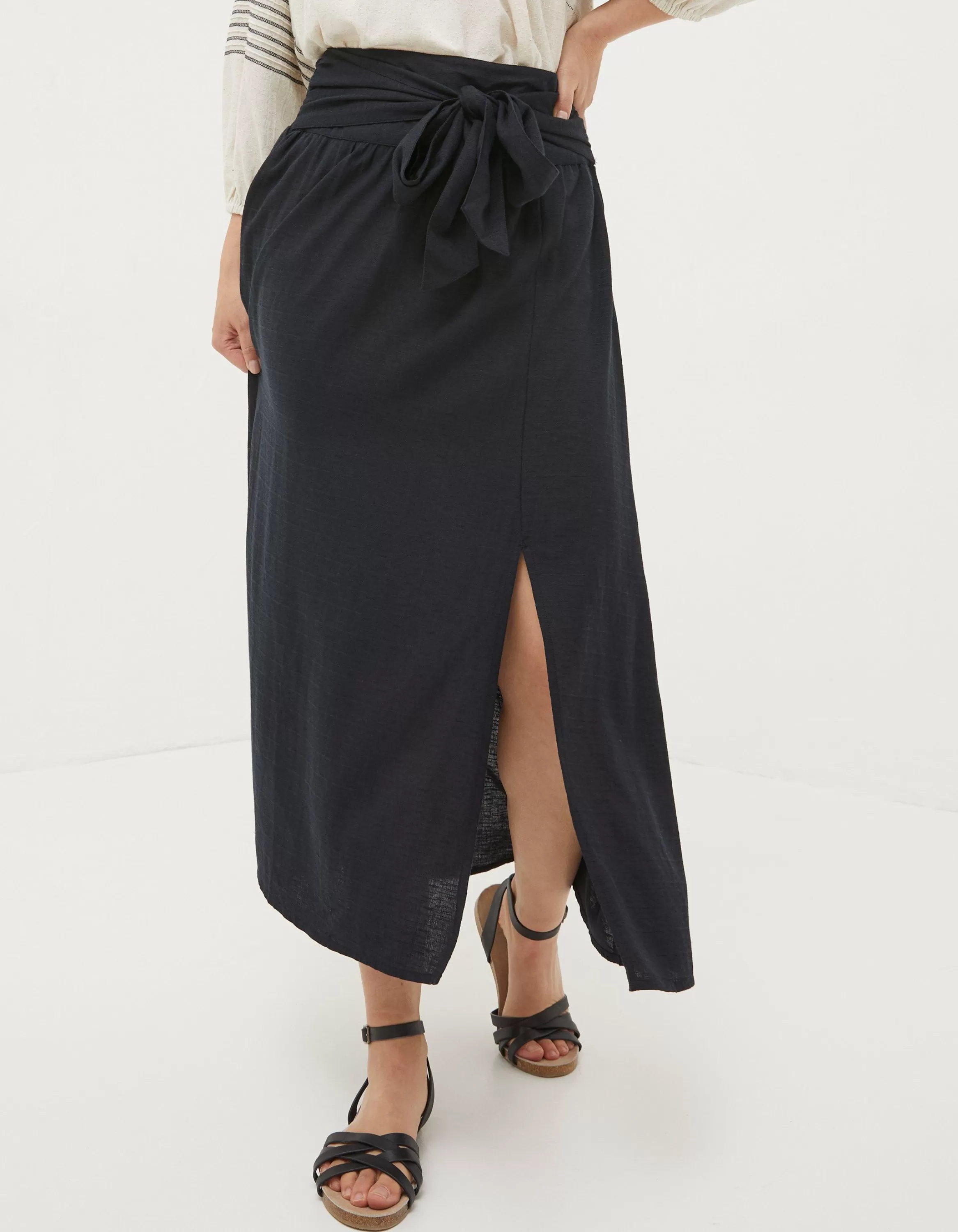 Flash Sale FatFace Sascha Midi Skirt Black