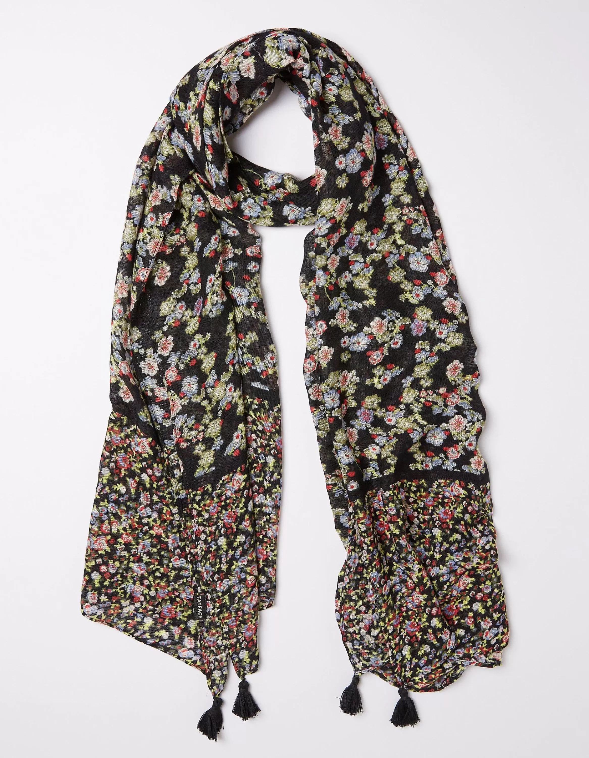 Flash Sale FatFace Scattered Ditsy Scarf Black